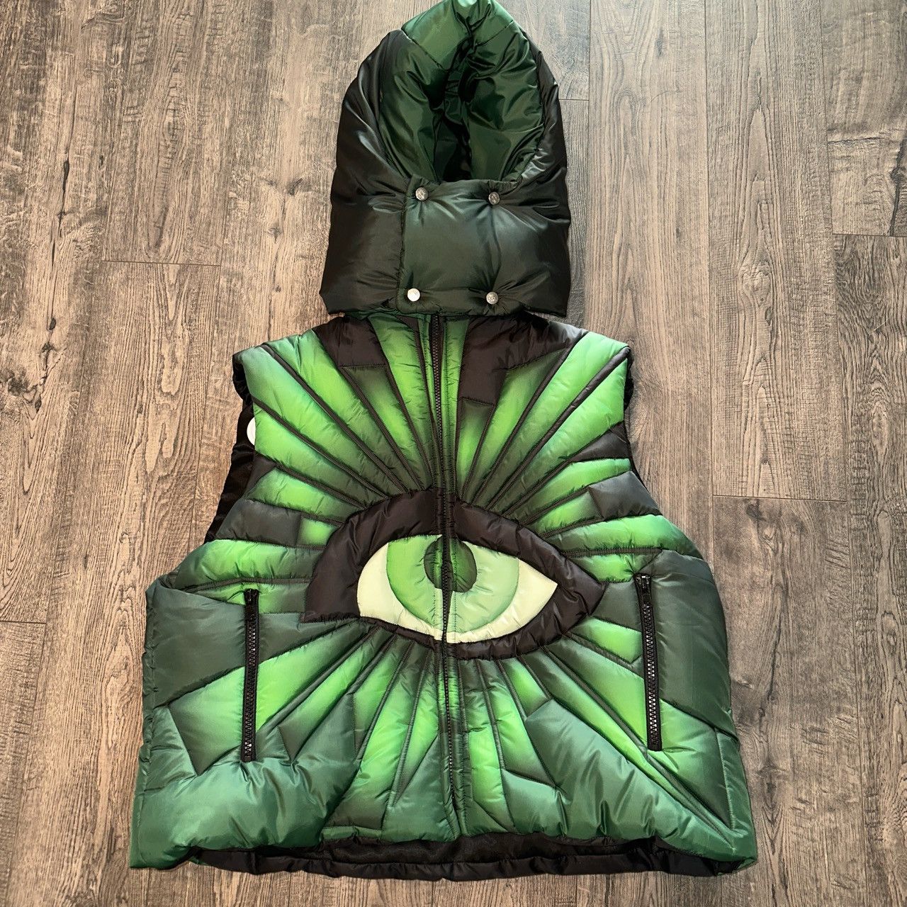 House of Errors House Of Errors All Seeing Eye Green Vest Jacket 