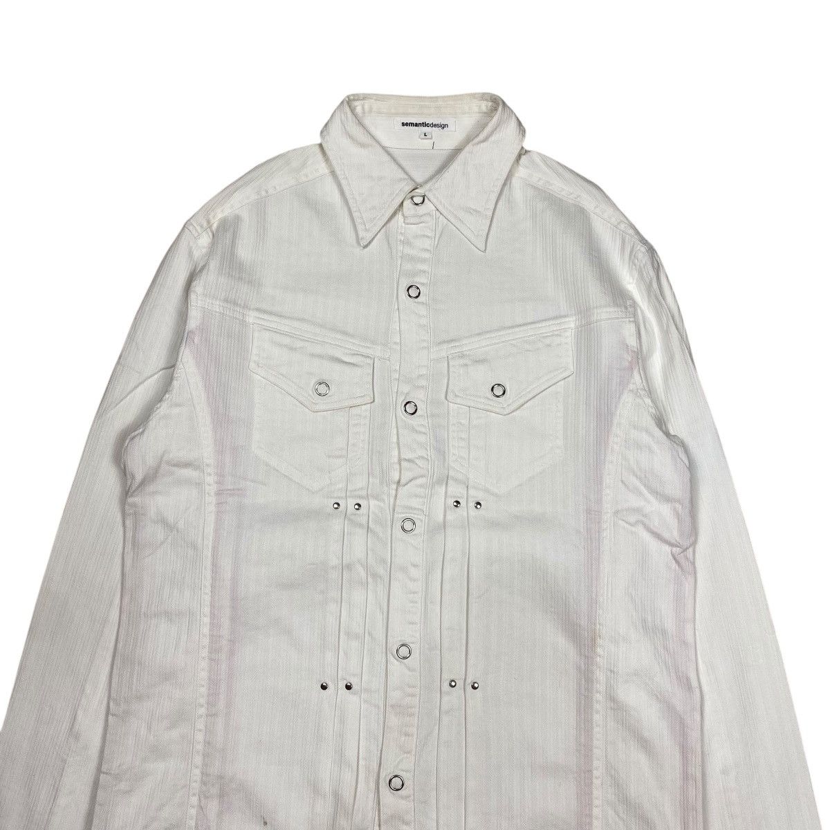 If Six Was Nine × Japanese Brand × Le Grande Bleu (L.G.B.) Semantic Design Studded Button Up Shirts Size US M / EU 48-50 / 2 - 6 Thumbnail