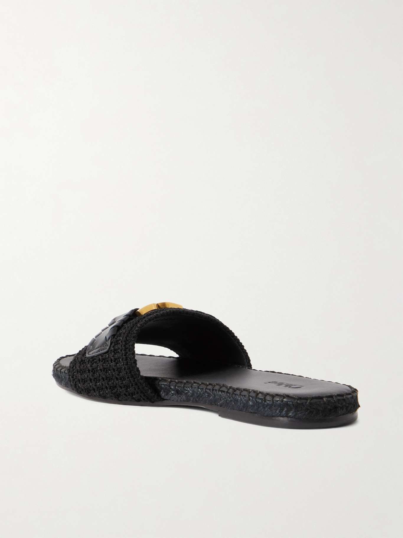 Chloe oc11z0625 Marcie Crocheted Slides in Black Size US 11 / IT 41 - 3 Thumbnail
