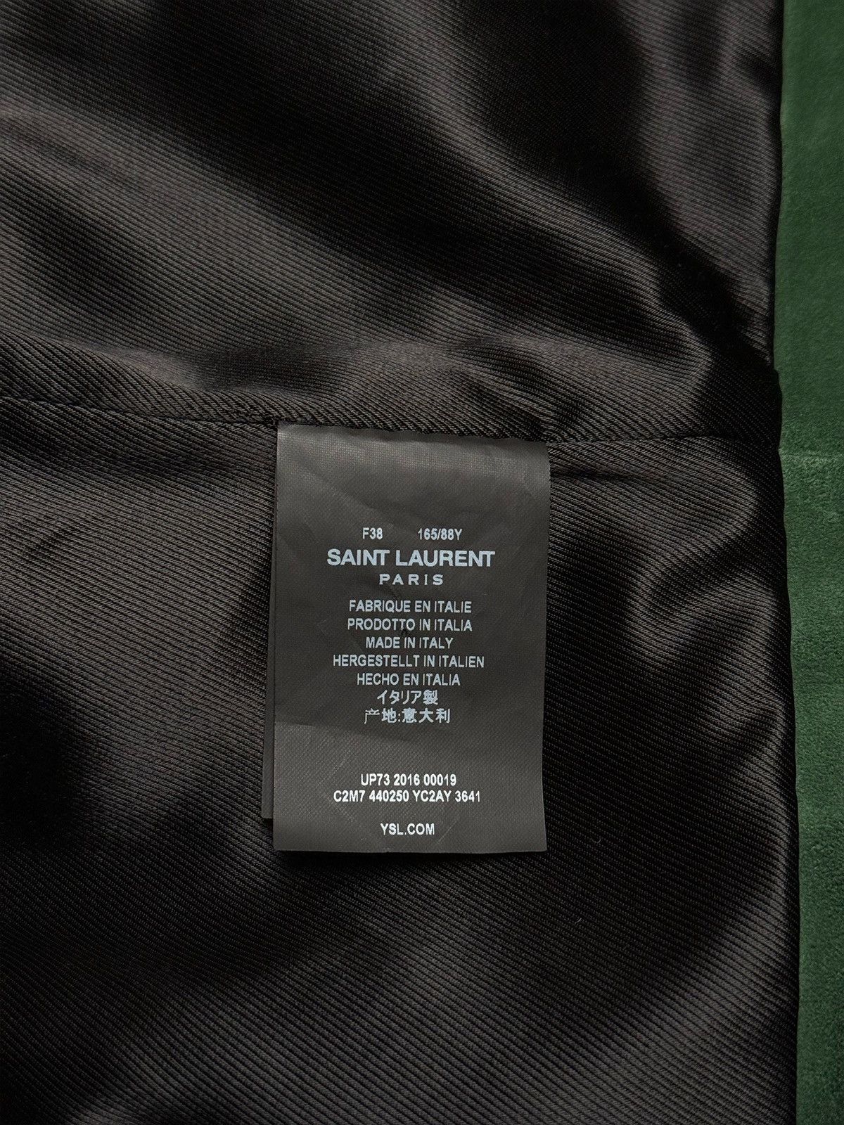 Saint Laurent Paris Saint Laurent suede trucker green jacket Size XS / US 0-2 / IT 36-38 - 5 Thumbnail