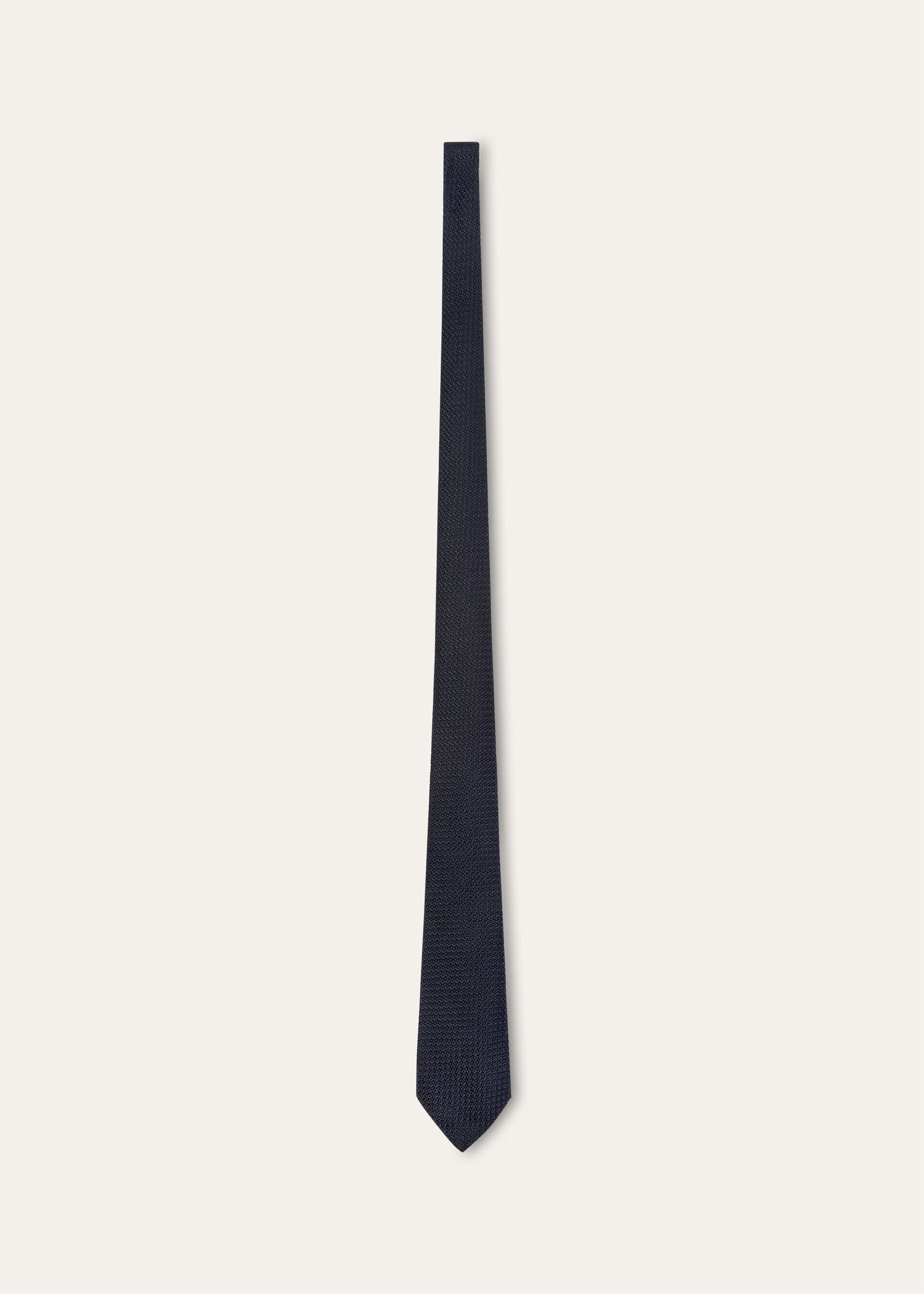 Loro Piana os11x0426 FAR0543 Size: OS / Yale Tie in Black Size ONE SIZE - 1 Thumbnail