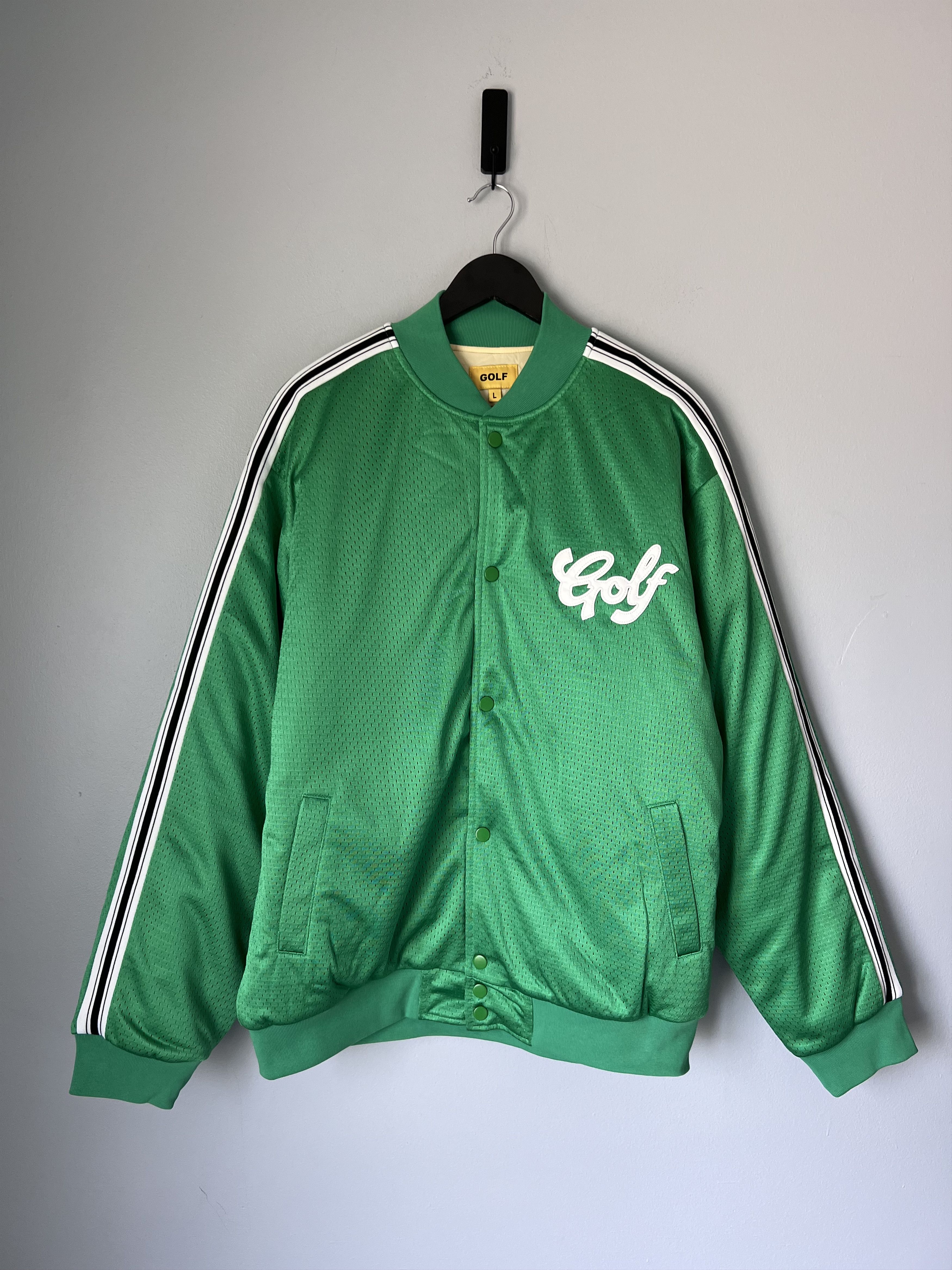 Golf Wang Golf Wang Mesh Baseball Jacket in Green Size US L / EU 52-54 / 3 - 1 Thumbnail