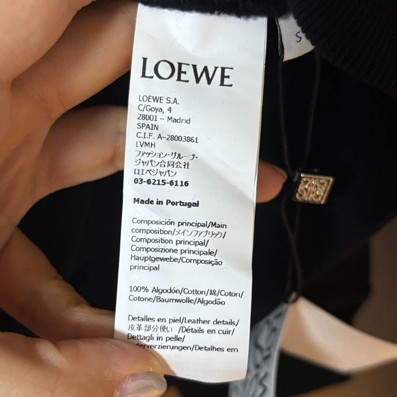 Loewe Loewe FW22 solid color Logo label drawstring hooded sweate Size US S / EU 44-46 / 1 - 4 Thumbnail