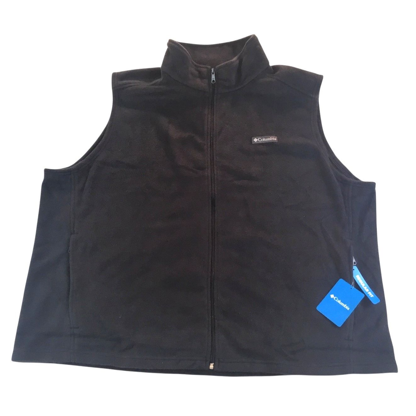 Columbia Columbia Men's Fleece Vest Gray New Size 4X Regular Fit NWT Size US XXL / EU 58 / 5 - 1 Thumbnail