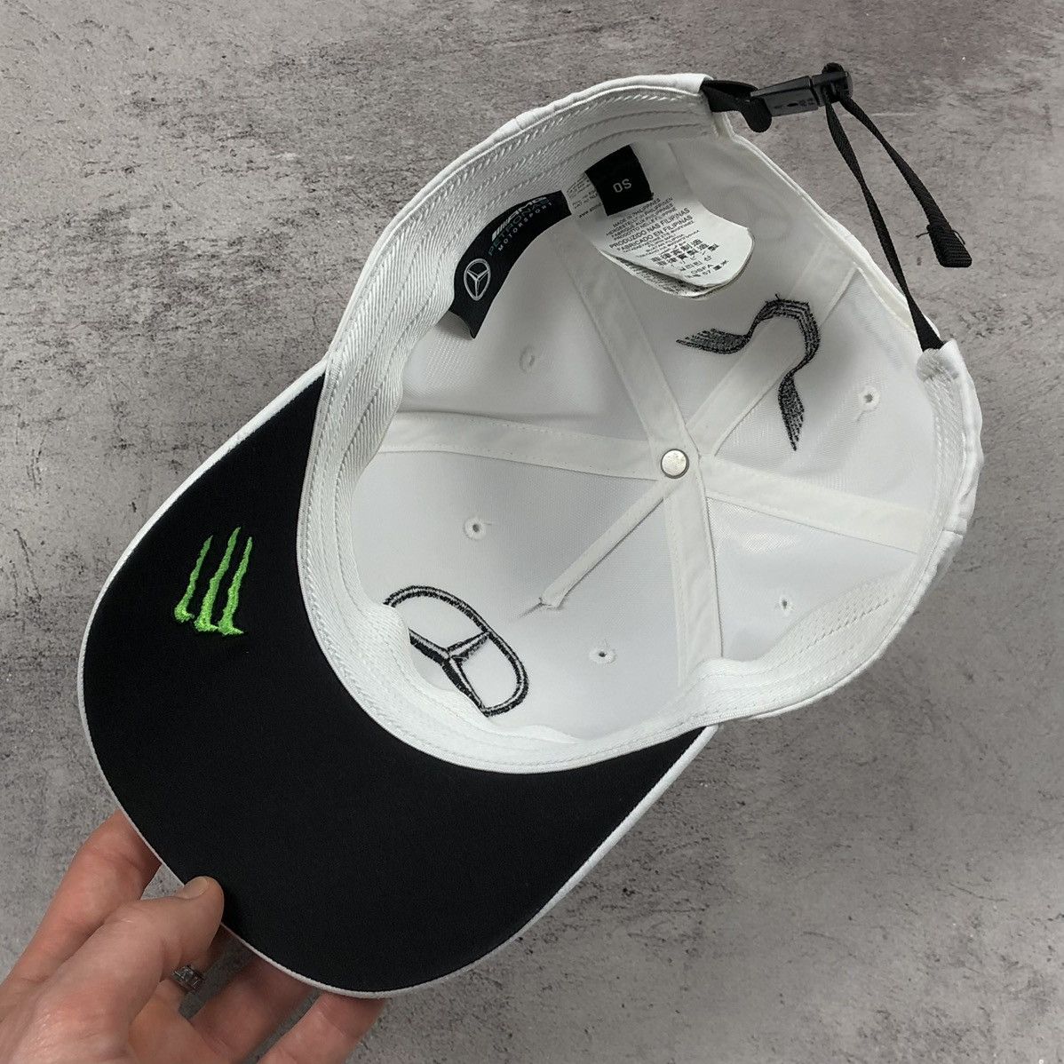 Mercedes-Benz Mercedes AMG F1 Hamilton #44 Monster Energy PlayStation Cap Size ONE SIZE - 3 Thumbnail