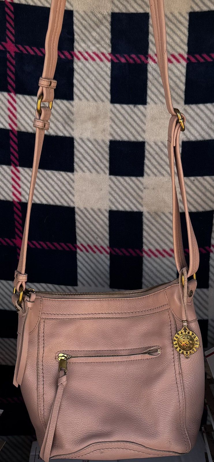 The Sak Crossbody Leather Bag in Pink, Women's