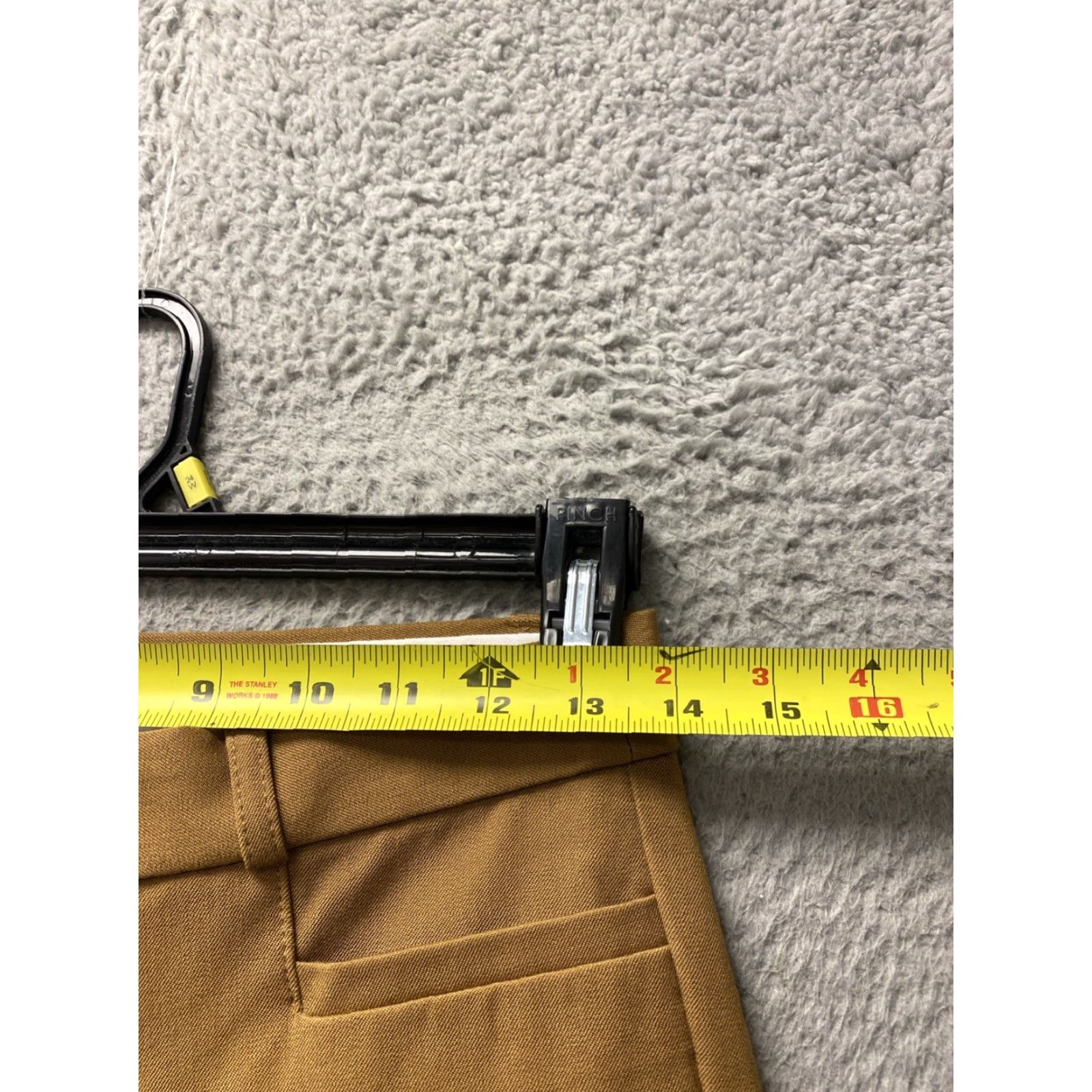Banana Republic Banana Republic Sloan Slim Pants Women 0P Petite Dark Gold Zip Front & Rear Welt Pockets Slimming 25 Inseam Casual Dress Pants Womens Size 25" / US 0 / IT 36 - 3 Thumbnail