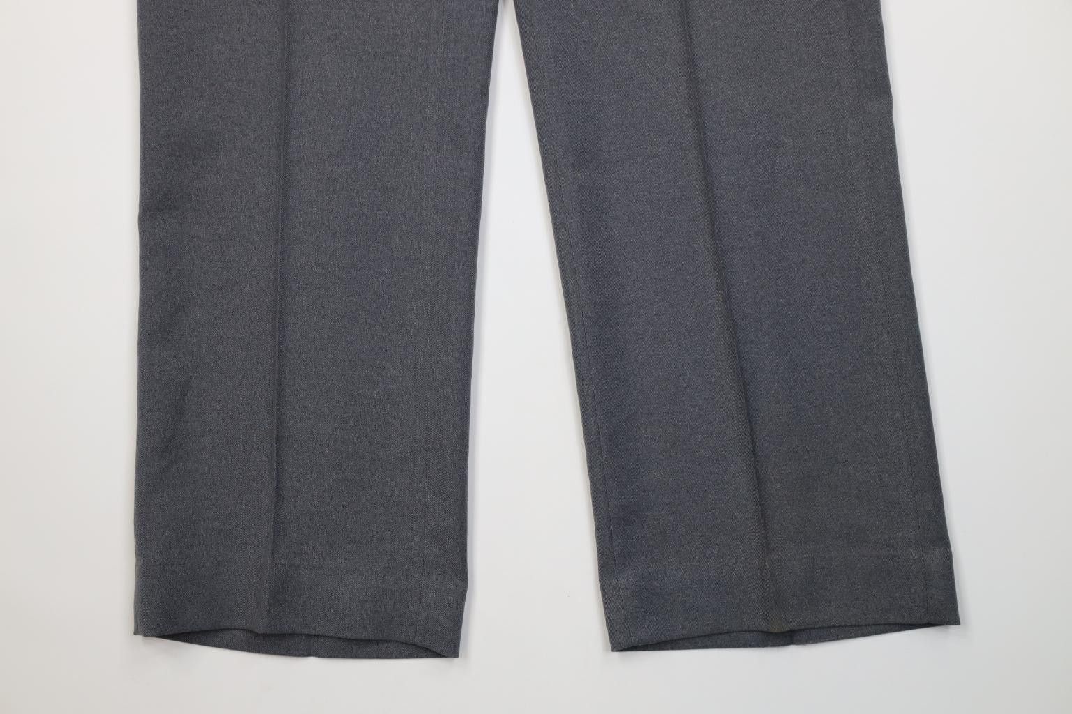 Vintage Vintage 70s Streetwear Knit Wide Leg Chino Pants Gray USA Size US 36 / EU 52 - 4 Thumbnail