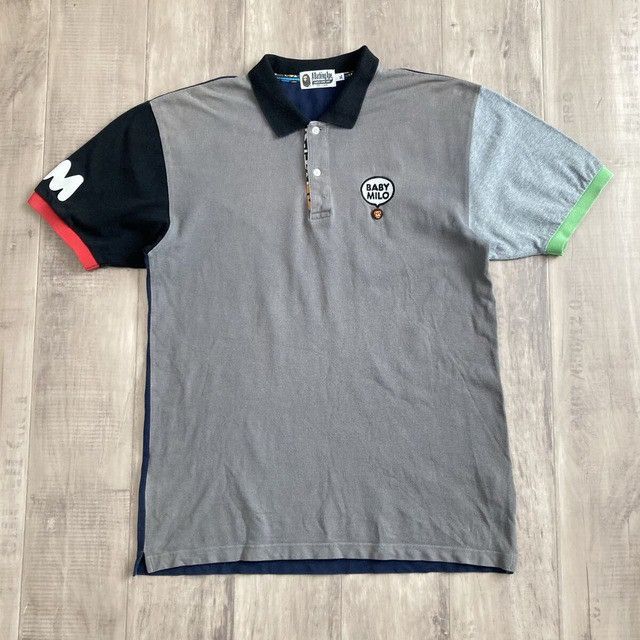 Bape BAPE MILO LOGO polo shirt a bathing ape NIGO Size US XL / EU 56 / 4 - 2 Thumbnail