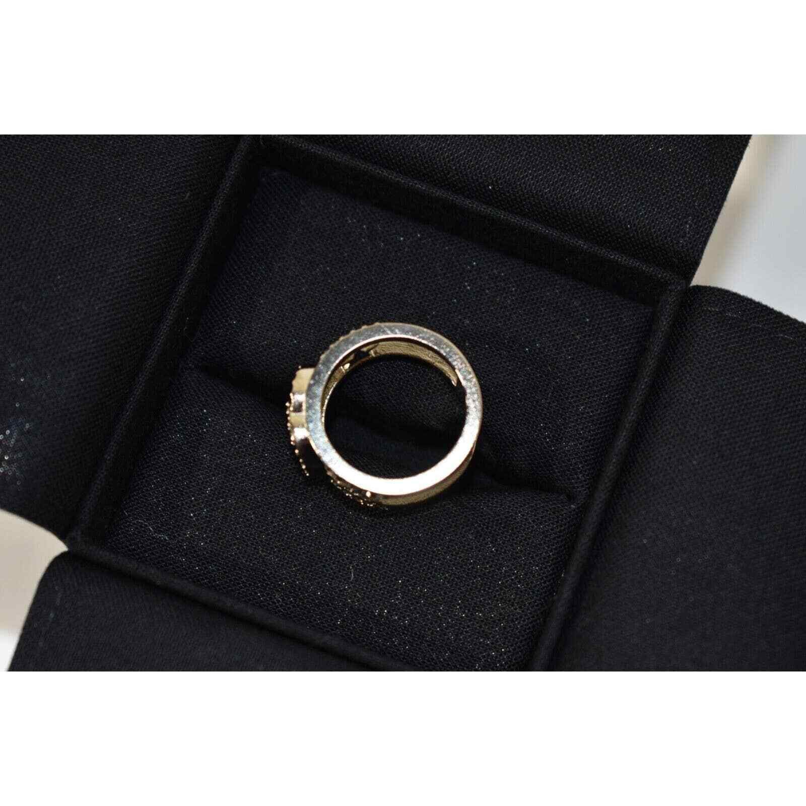 Chanel Chanel 22S Gold Crystal Star Interlocking Fashion Ring 52 6 Size ONE SIZE - 9 Thumbnail