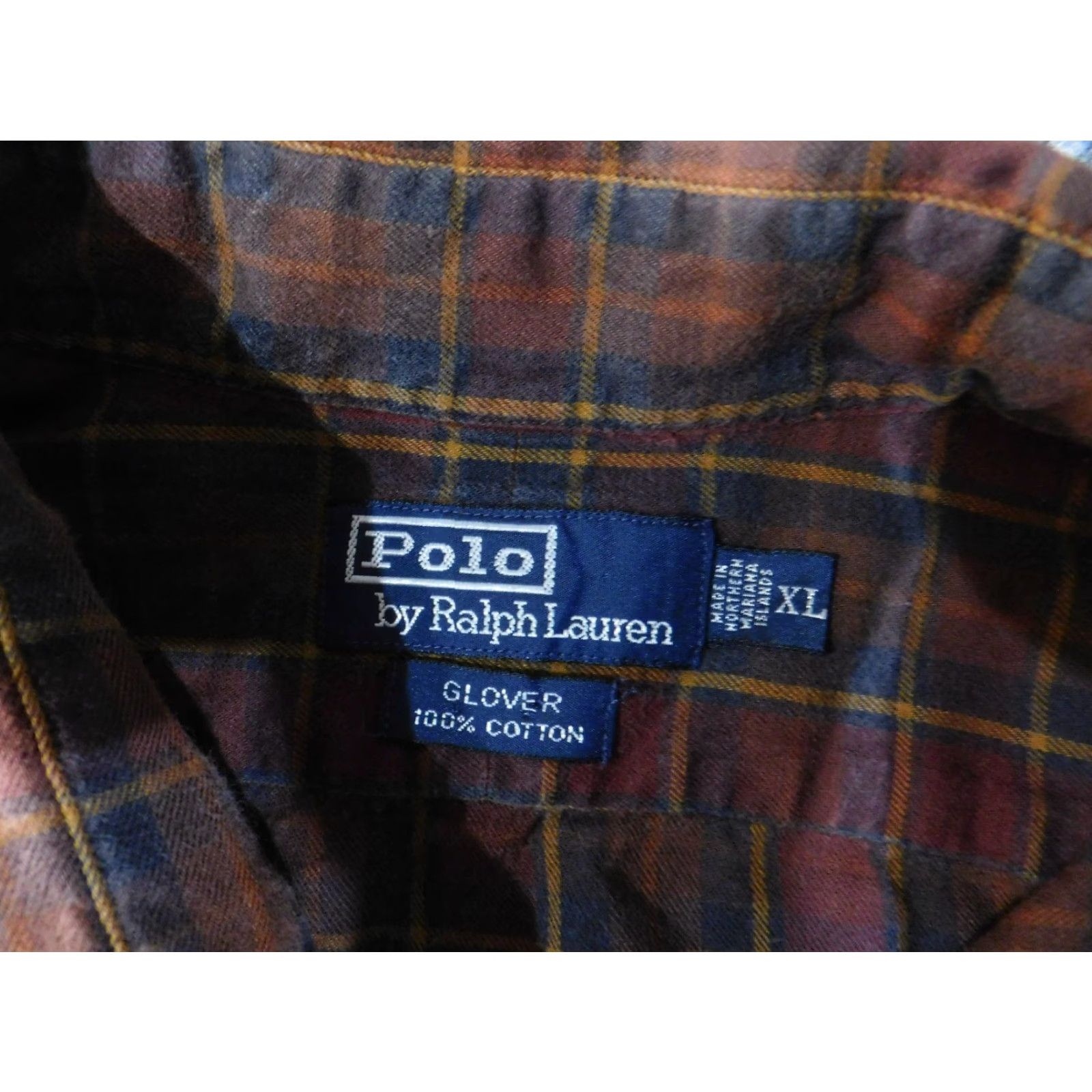Polo Ralph Lauren Polo Ralph Lauren Shirt Mens XL Brown Red Plaid Long Sleeve Button Front Size US XL / EU 56 / 4 - 6 Thumbnail