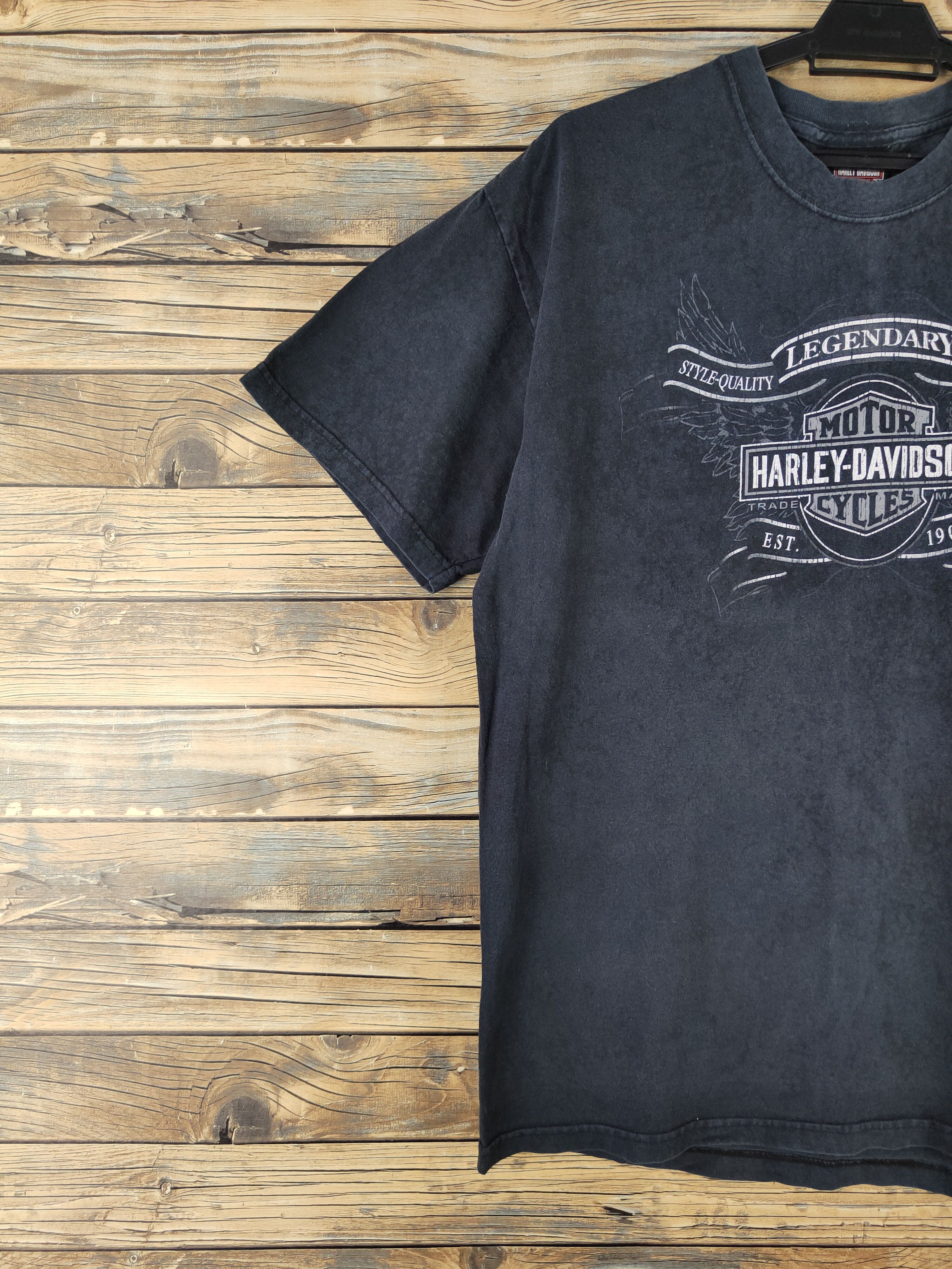 Harley Davidson DL Bike Nite Legendary Harley Davidson Black tee #1023 Size US L / EU 52-54 / 3 - 4 Thumbnail