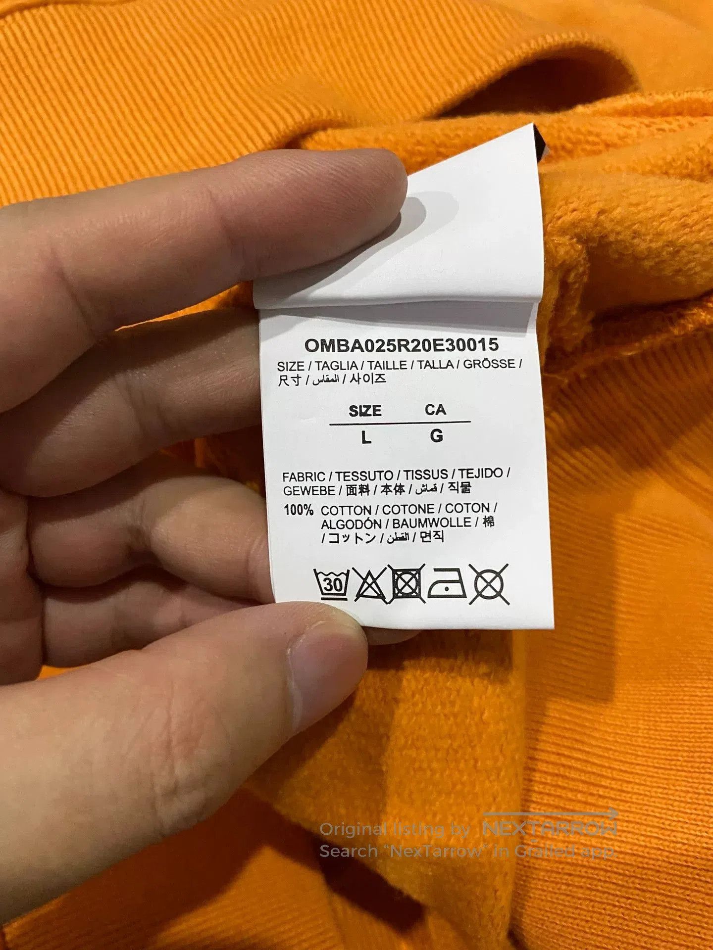 Off-White off white spray print long sleeve sweatshirt. Size US M / EU 48-50 / 2 - 7 Thumbnail
