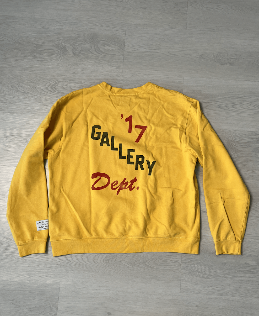Gallery Dept. Gallery Dept Boxing Merch Sweatshirt In Yellow Size US XXL / EU 58 / 5 - 4 Thumbnail