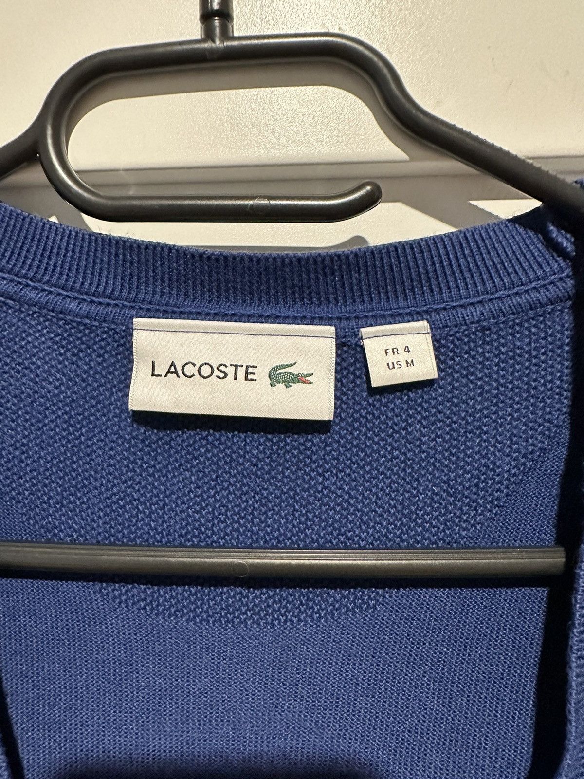 Lacoste Lacoste cardigan v neck jumper sweater Size US M / EU 48-50 / 2 - 4 Thumbnail
