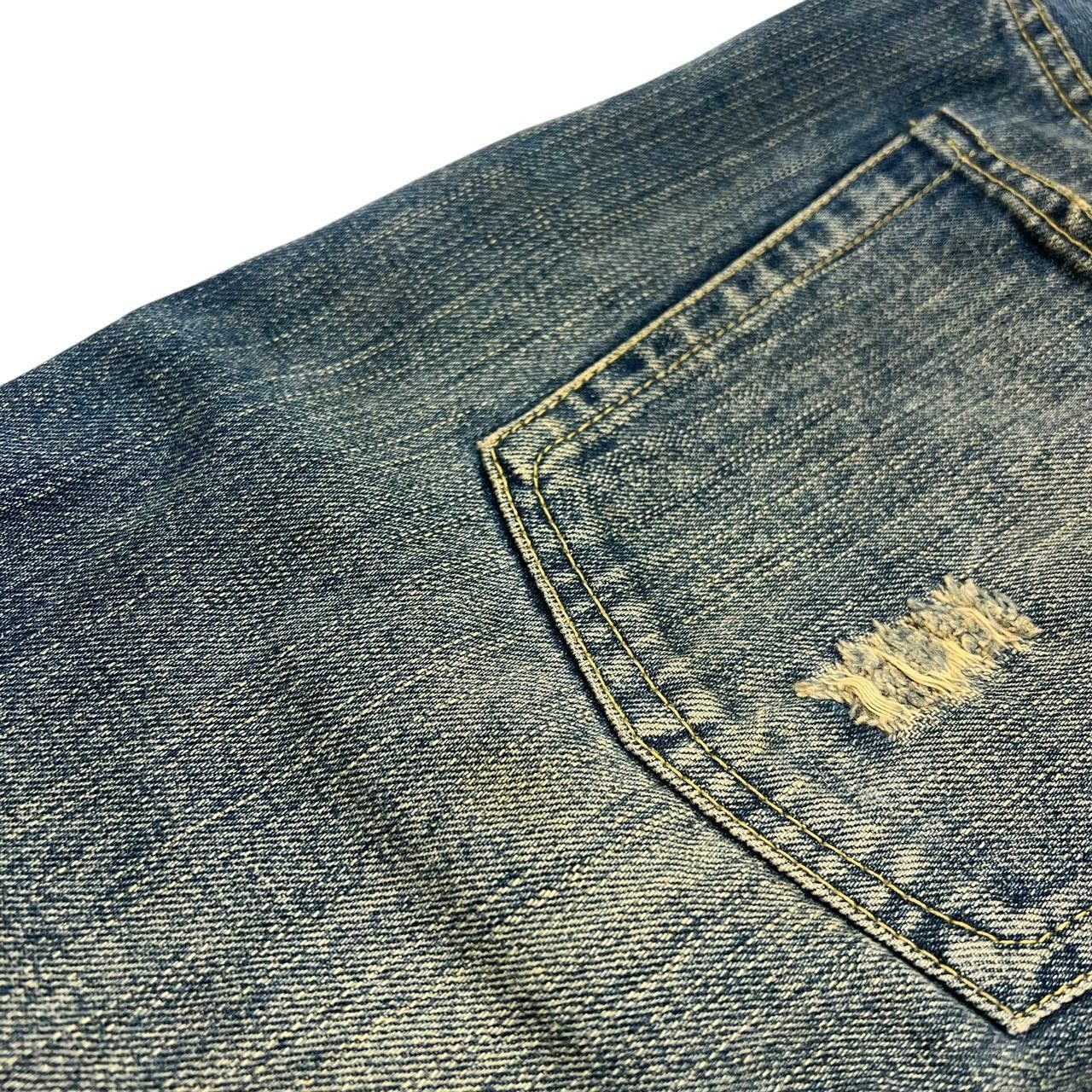 Karakuri Tamashii Karakuri Tamashii Embroidered Floral Japanese Jeans Waist 35 Size US 35 - 8 Thumbnail
