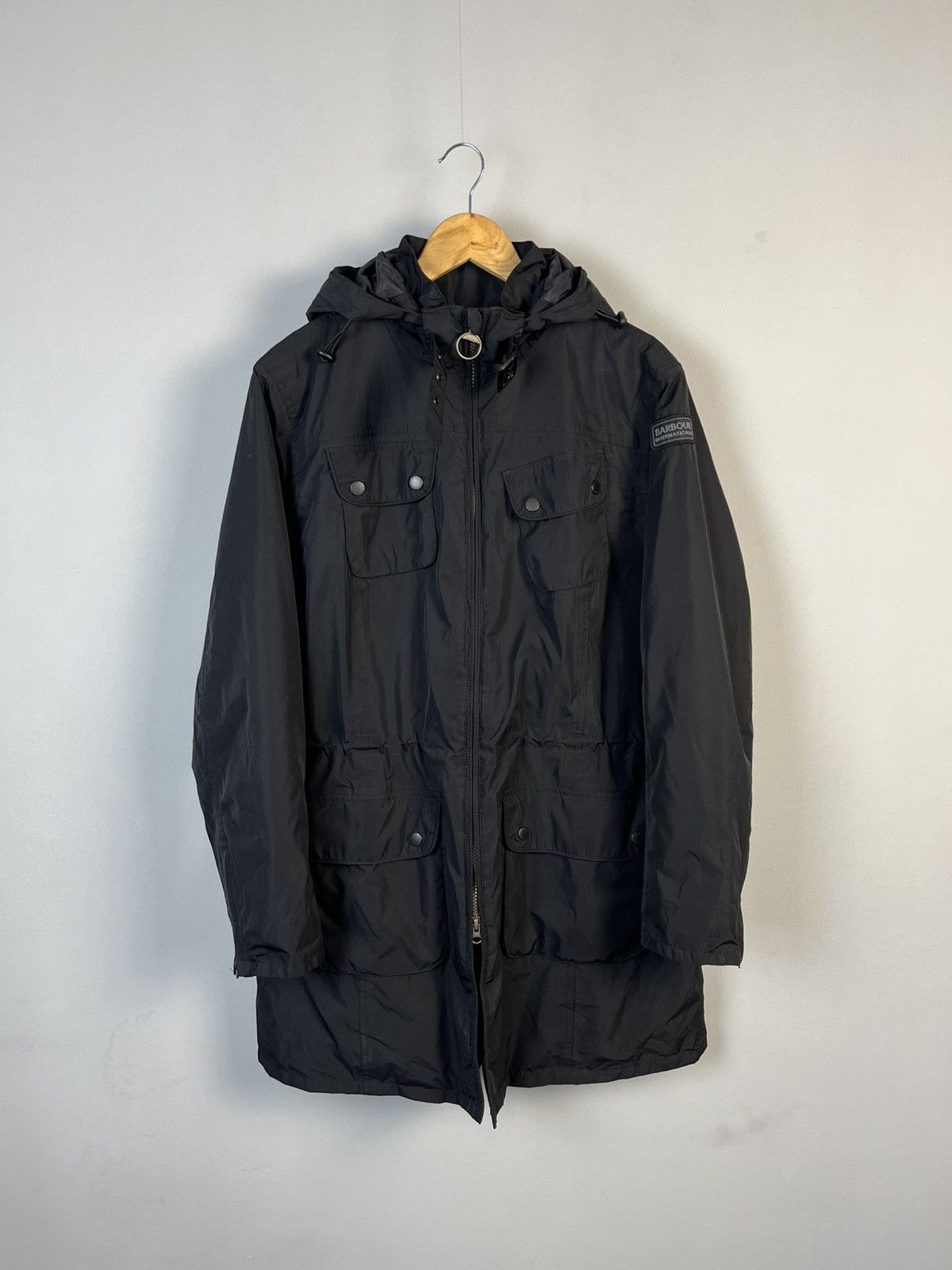 Barbour Barbour International Waterproof Nylon Parka Jacket Size L / US 10 / IT 46 - 1 Thumbnail
