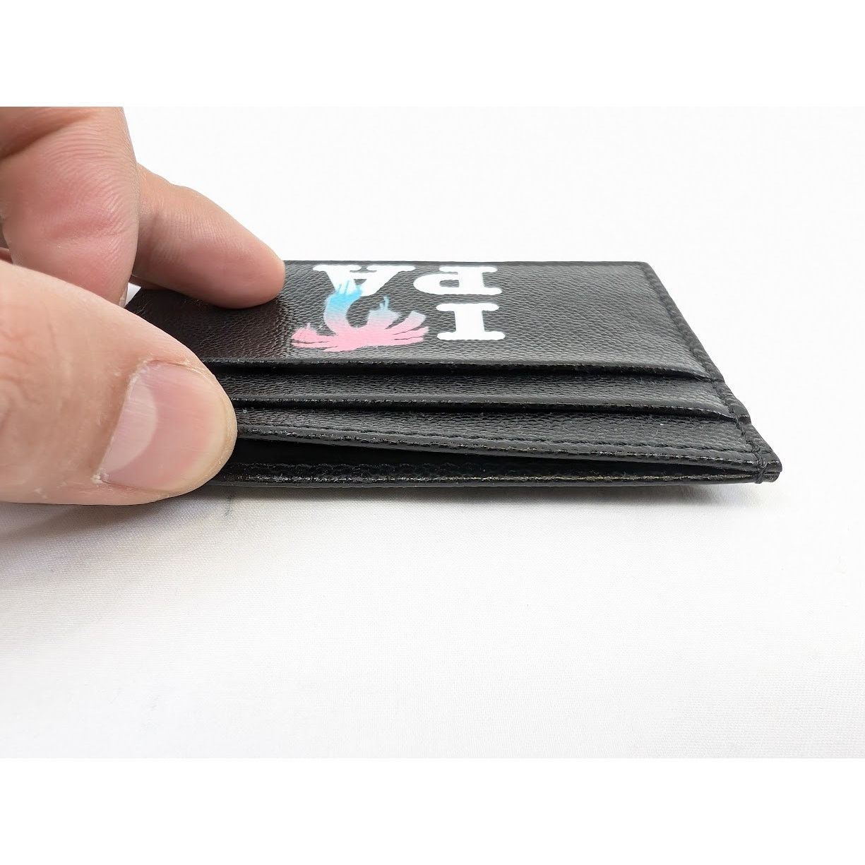 Palm Angels o1rshd1 Q: 5 / Size: OS / I Love PA Card Holder in Black Size ONE SIZE - 6 Thumbnail
