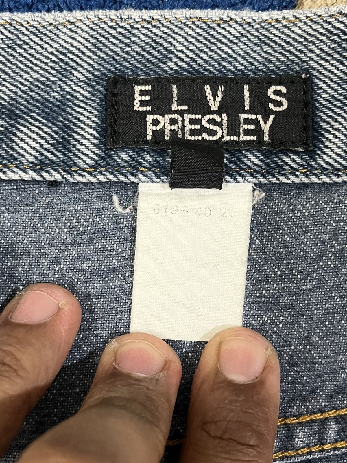 If Six Was Nine × Vintage Vintage Elvis Presley Distressed Denim Size US 33 - 11 Thumbnail