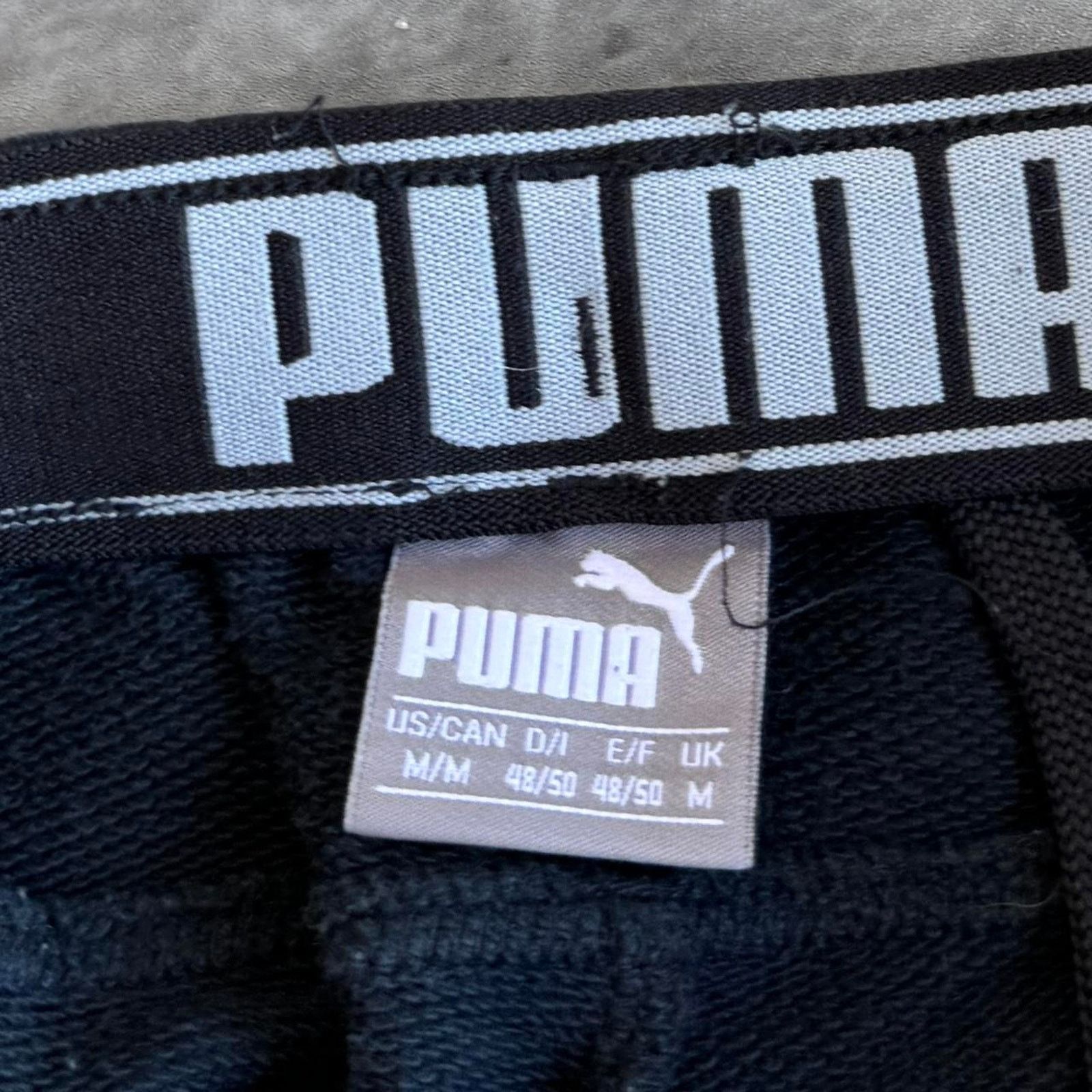 Puma × Vintage Puma Black & White Embroidered Jogger Sweatpants Size US 31 - 4 Thumbnail