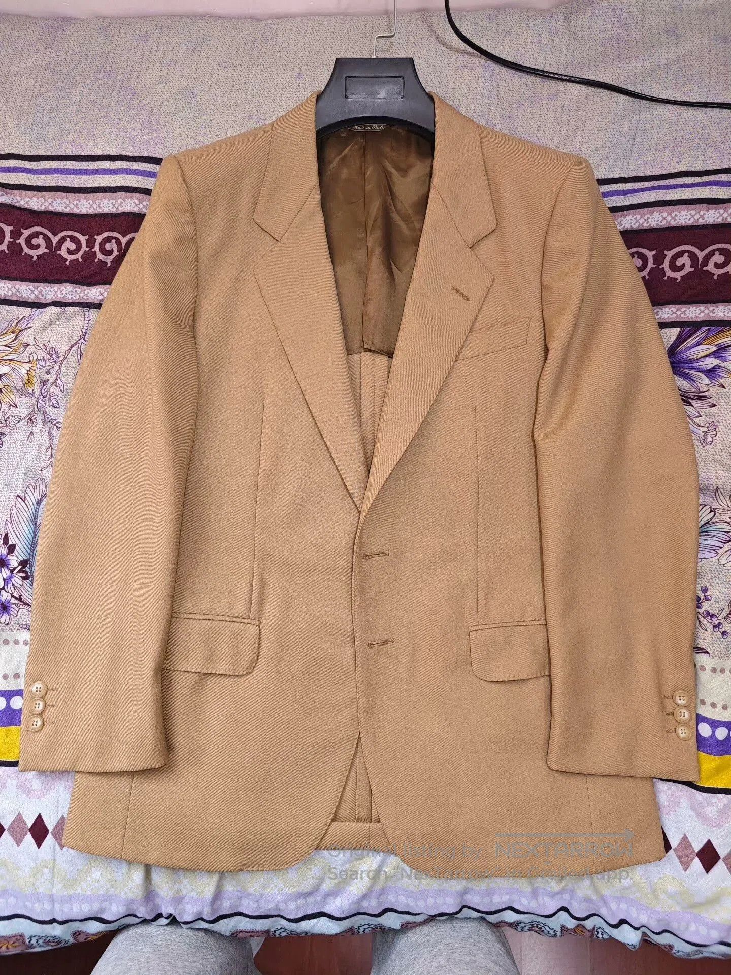 Ermenegildo Zegna Zegna Beige Wool Blend Suit Jacket. Size US S / EU 44-46 / 1 - 5 Thumbnail