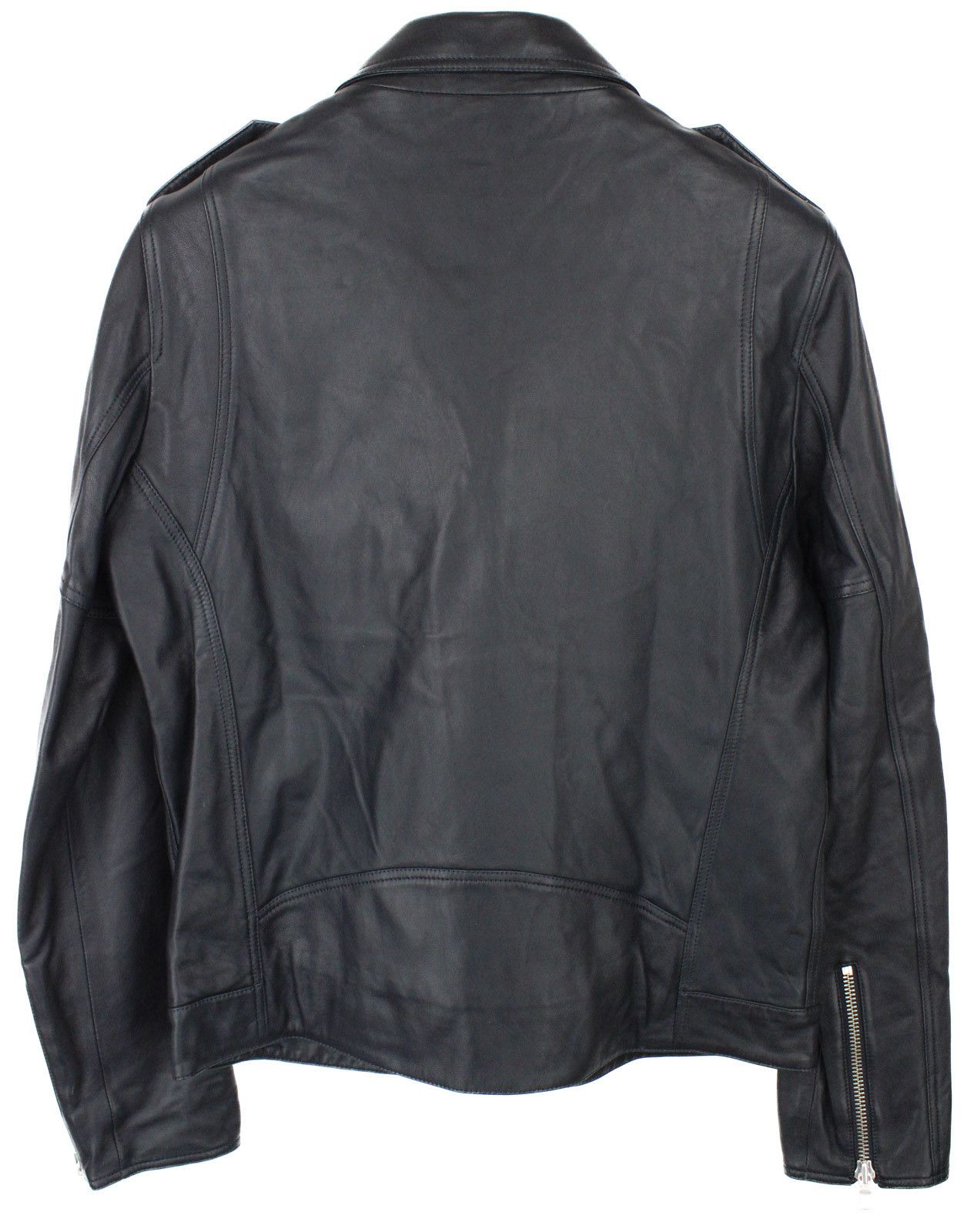 ZAPA ZAPA Jacket Men UK 40 Black Soft Leather Zip Pockets Biker Size US L / EU 52-54 / 3 - 5 Thumbnail
