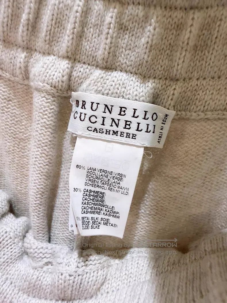 Brunello Cucinelli Brunello Cucinelli Logo Embroidered Cashmere Sweater and C Size XS / US 0-2 / IT 36-38 - 9 Thumbnail