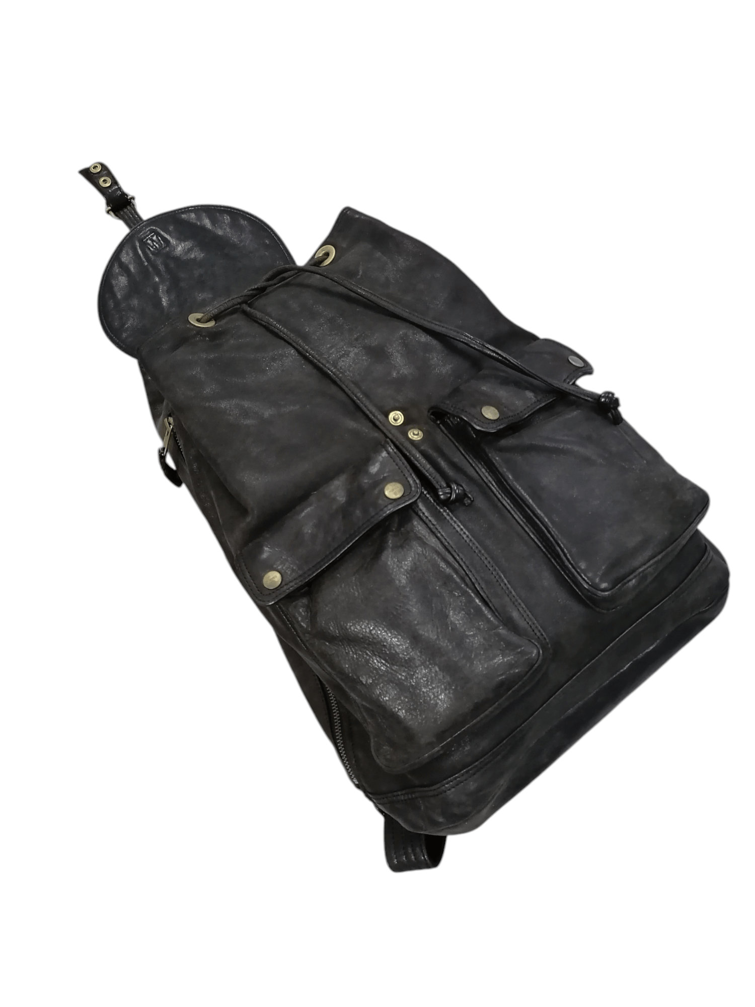 Genuine Leather × Porter Vintage Porter Japan Patina Leather Rucksack Bagpack Size ONE SIZE - 6 Thumbnail