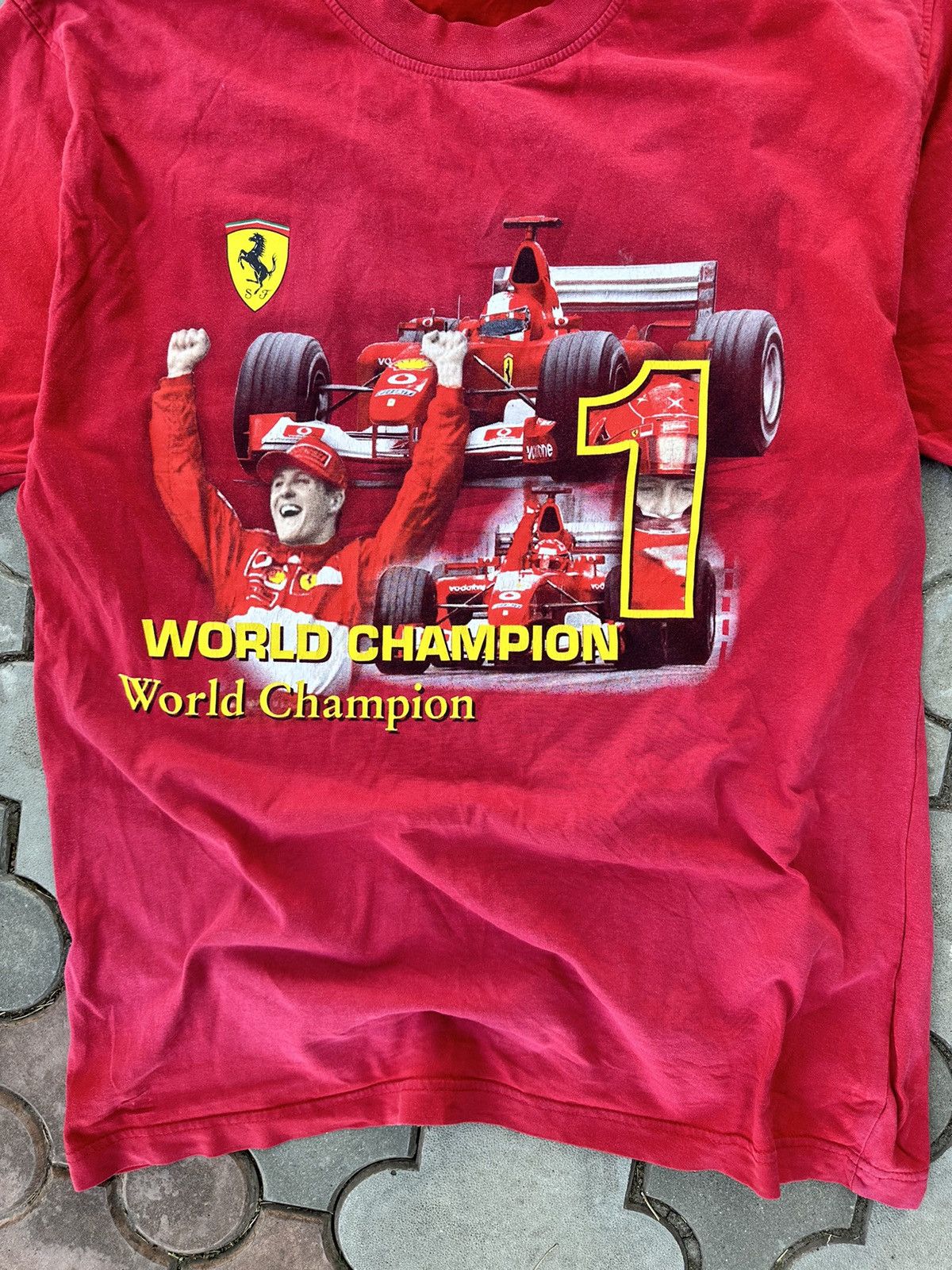 Ferrari × Formula 1 × Vintage Vintage 90s Formula 1 Ferrari Faded Tee Shirt USA Size US M / EU 48-50 / 2 - 3 Thumbnail