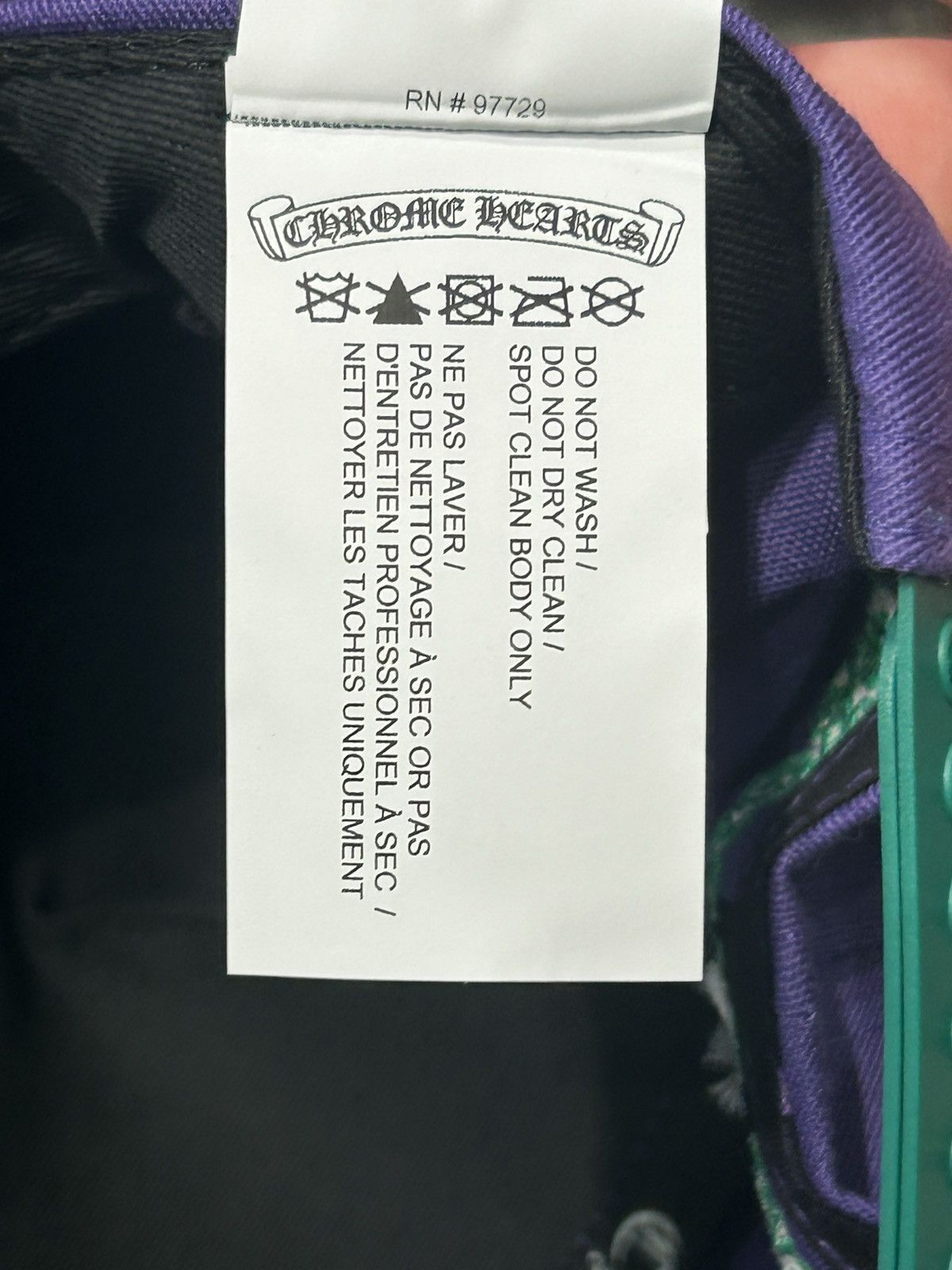 Chrome Hearts Chrome hearts purple/green CH baseball cap Size ONE SIZE - 7 Thumbnail