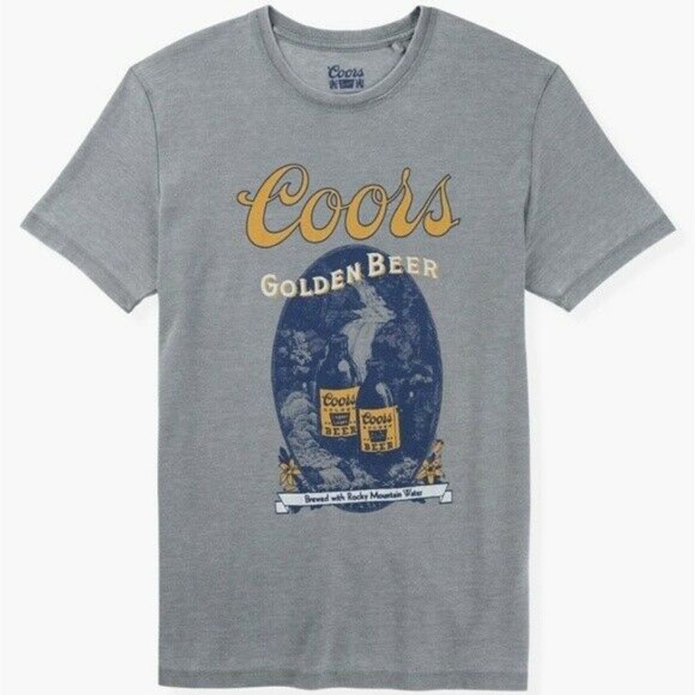Lucky Brand Lucky Brand M Gray Coors Golden Beer 50/50 Tee T shirt Gray Size US M / EU 48-50 / 2 - 2 Thumbnail