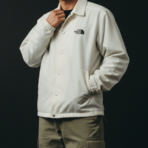 The North Face The North Face Rock Solid White Coach Jacket Outerwear Size US M / EU 48-50 / 2 - 1 Thumbnail