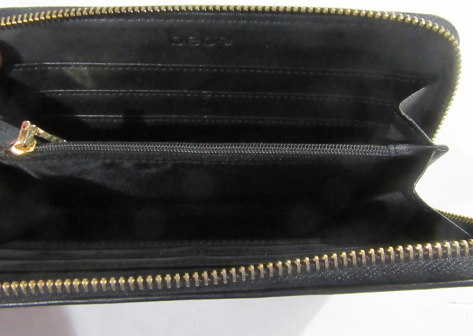 United Colors Of Benetton bebe Quilted Zip Around Wallet Black Size ONE SIZE - 3 Thumbnail