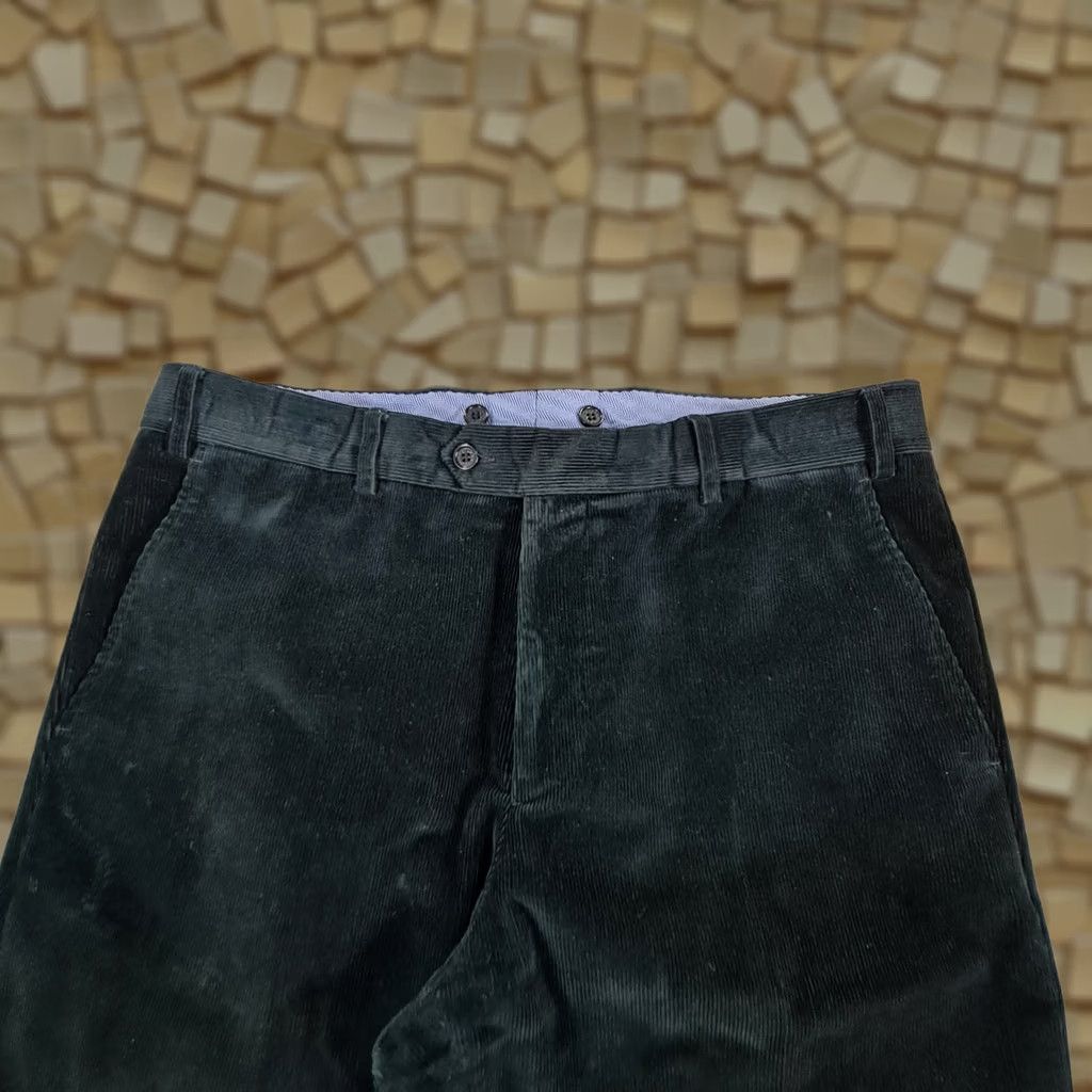 Paul & Shark Paul & Shark Trousers Mens W36 L29 Corduroy Cotton Regular Fit Straight Front Zipper Button Pockets Logo Blue 97% Cotton 3% Elastane Chino Casual Size US 36 / EU 52 - 1 Thumbnail