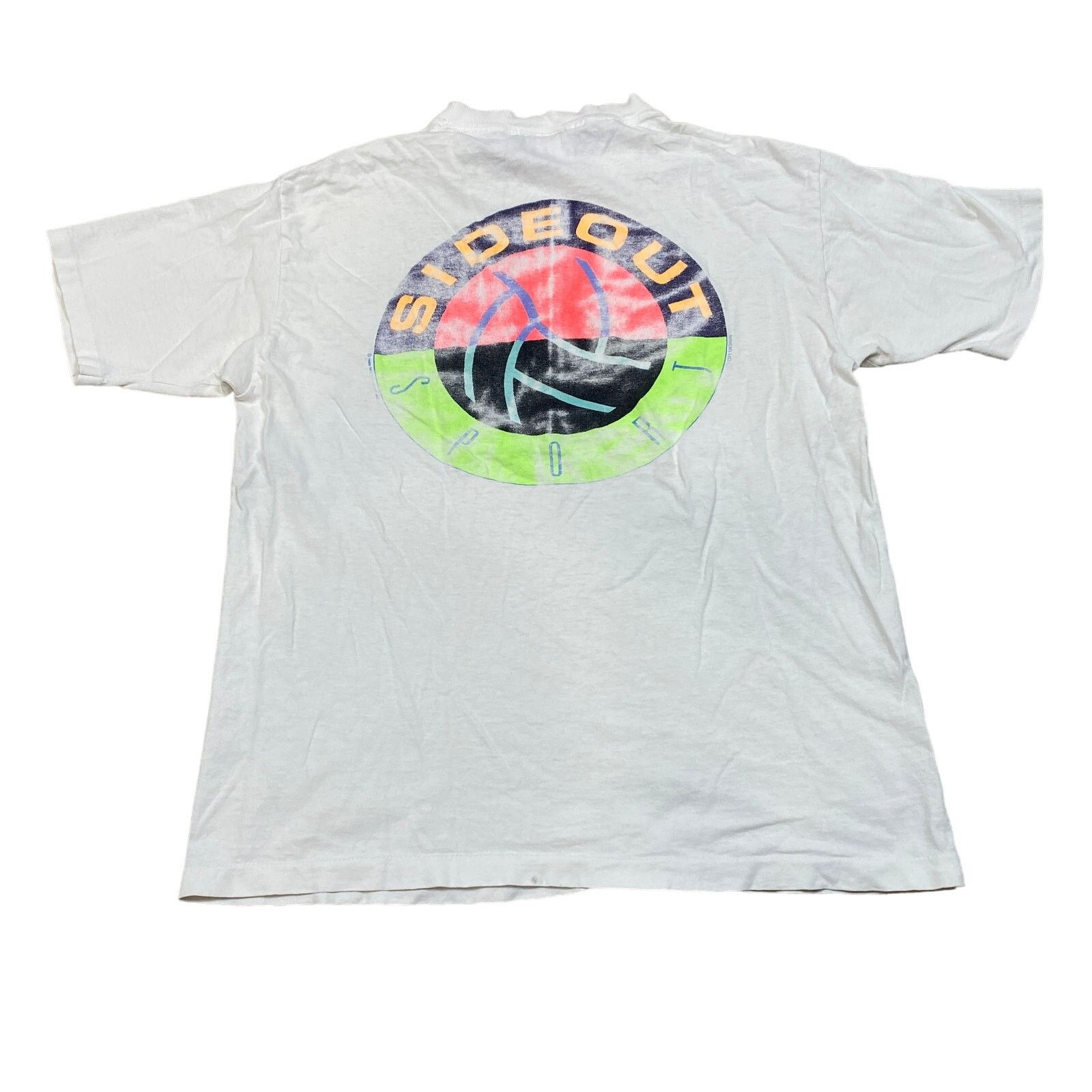 Vintage VTG 80s Sideout Sport Volleyball Faded Single Stitch Shirt L Size US L / EU 52-54 / 3 - 1 Thumbnail