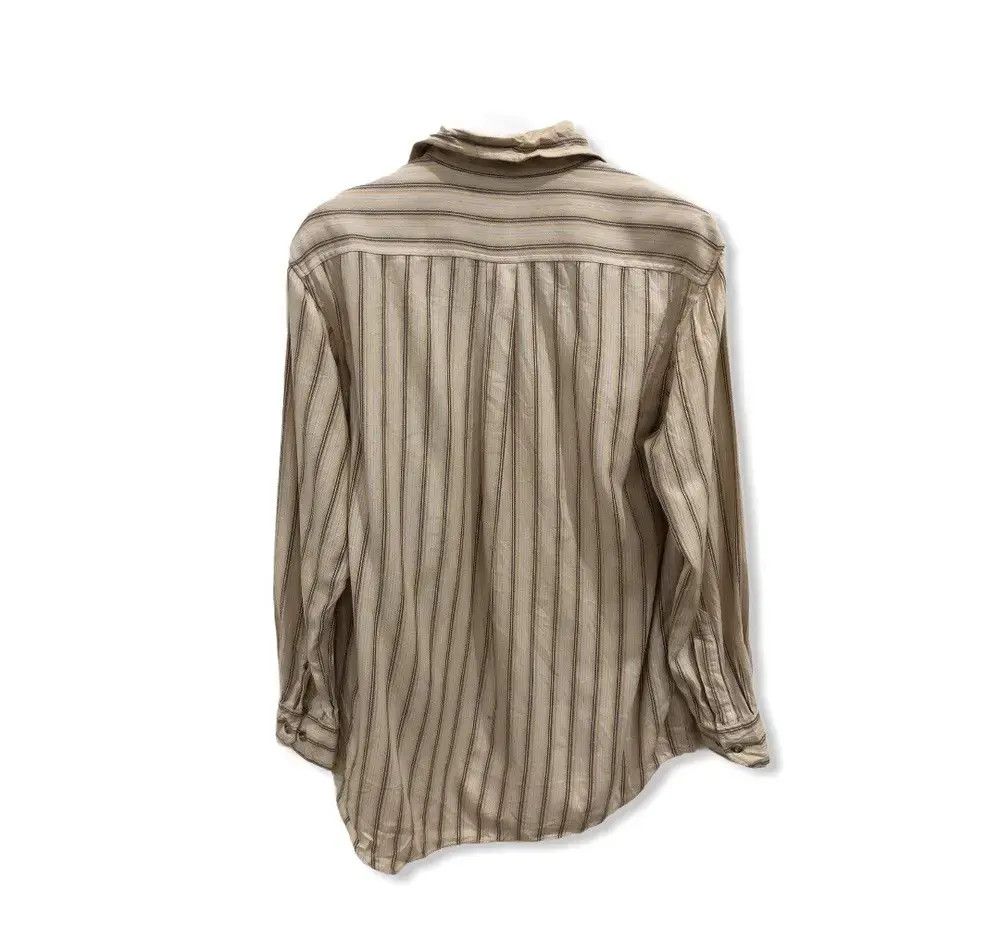 Japanese Brand Japanese Brand Villand Striped Design Flannel Shirt 👕 Size US S / EU 44-46 / 1 - 4 Thumbnail