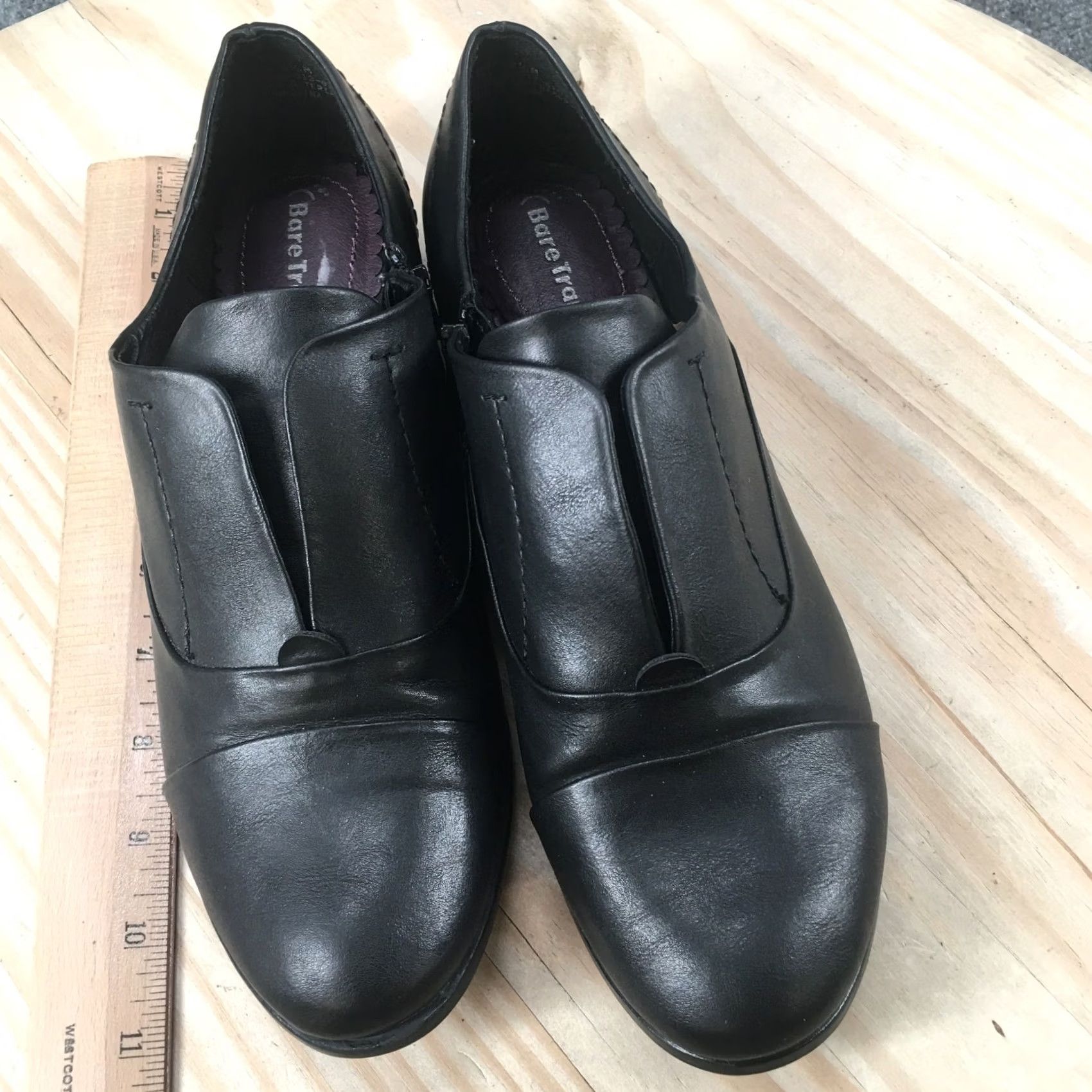 Vintage Baretraps Womens Flats Vikie Slip On Black Faux Leather Low Top Shoes 8.5 M Womens Casual Comfort Flat Slip-On Black Vikie Flats Size M / US 6-8 / IT 42-44 - 7 Thumbnail