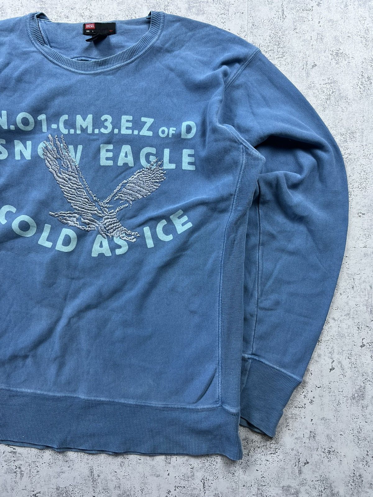 Diesel 90s Diesel Vintage Y2K Oversized Retro Sweatshirt Size US L / EU 52-54 / 3 - 3 Thumbnail