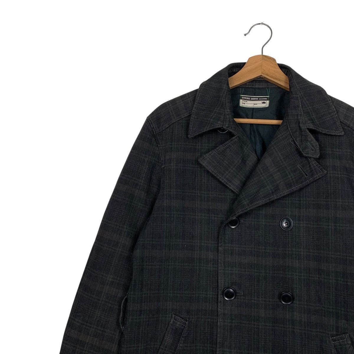 Michel Klein Michel Klein Homme Paris Tartan Double Breasted Coat Size US M / EU 48-50 / 2 - 6 Thumbnail