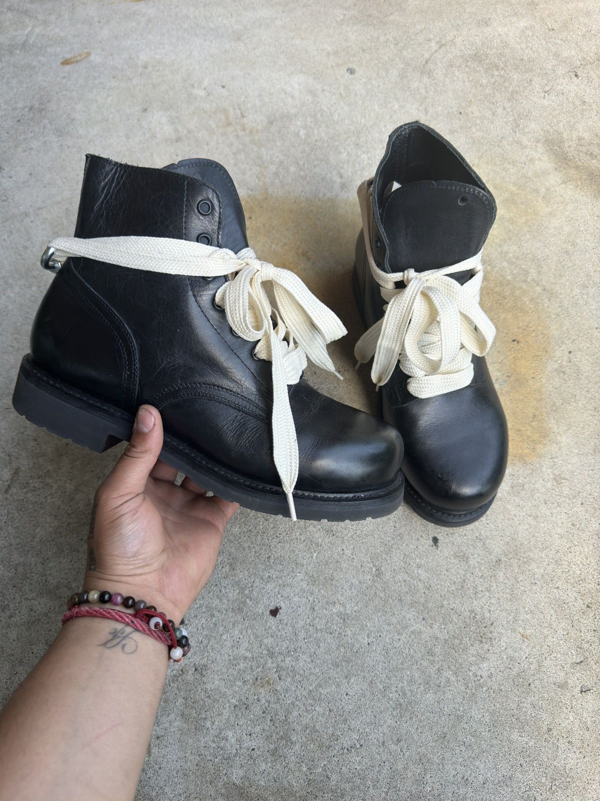 Other 1980s Vintage Leather Combat Ankle Boots Size US 8 / EU 41 - 12 Thumbnail