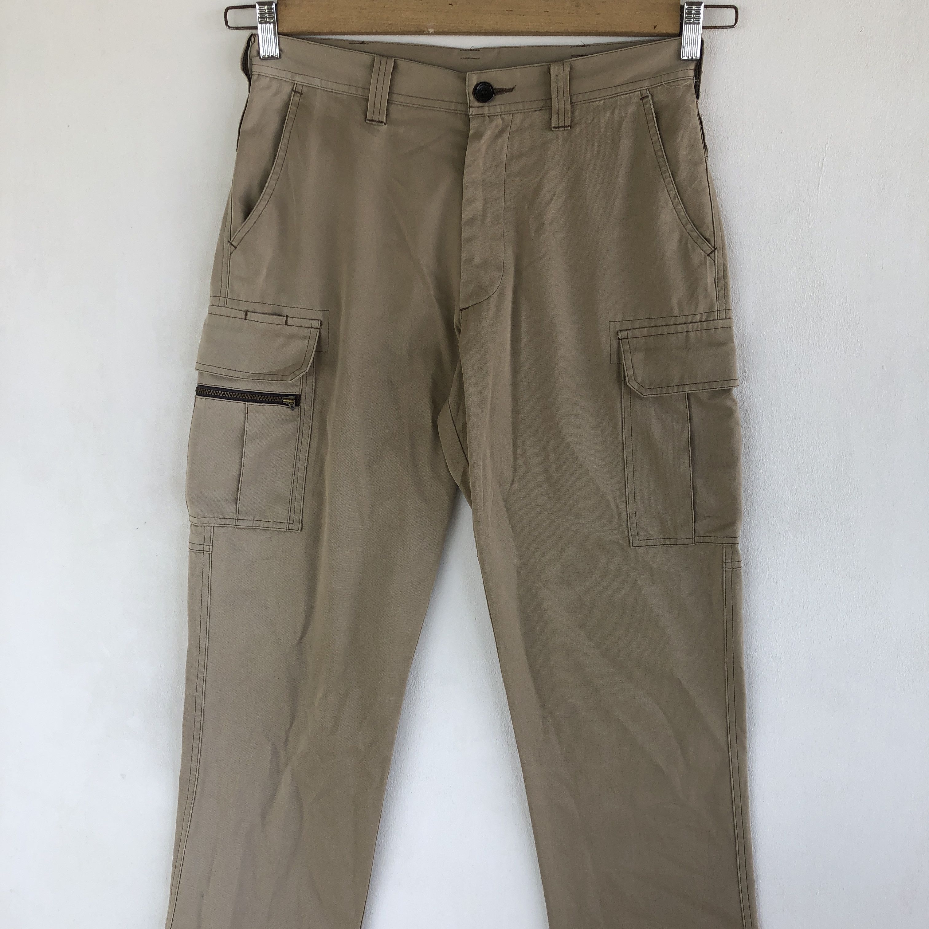 Japanese Brand Burtle Cargo Pants Japanese Multi Pockets Pants Trousers Size 28" / US 6 / IT 42 - 3 Thumbnail