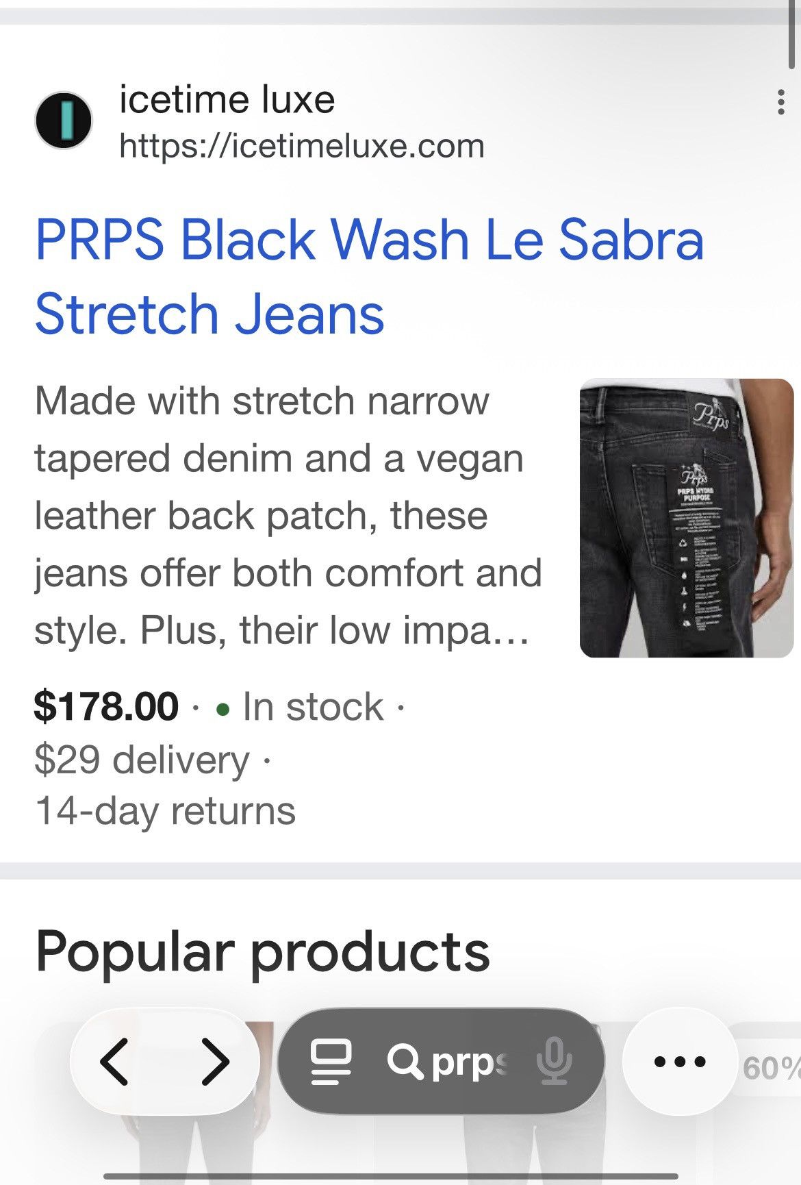 Prps Prps jeans Size US 38 / EU 54 - 5 Thumbnail