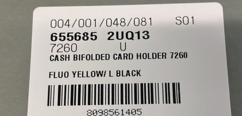 Balenciaga o1mt1gz0125 Size: OS / Cash Bifolded Wallet in Fluo Yellow Size ONE SIZE - 3 Thumbnail