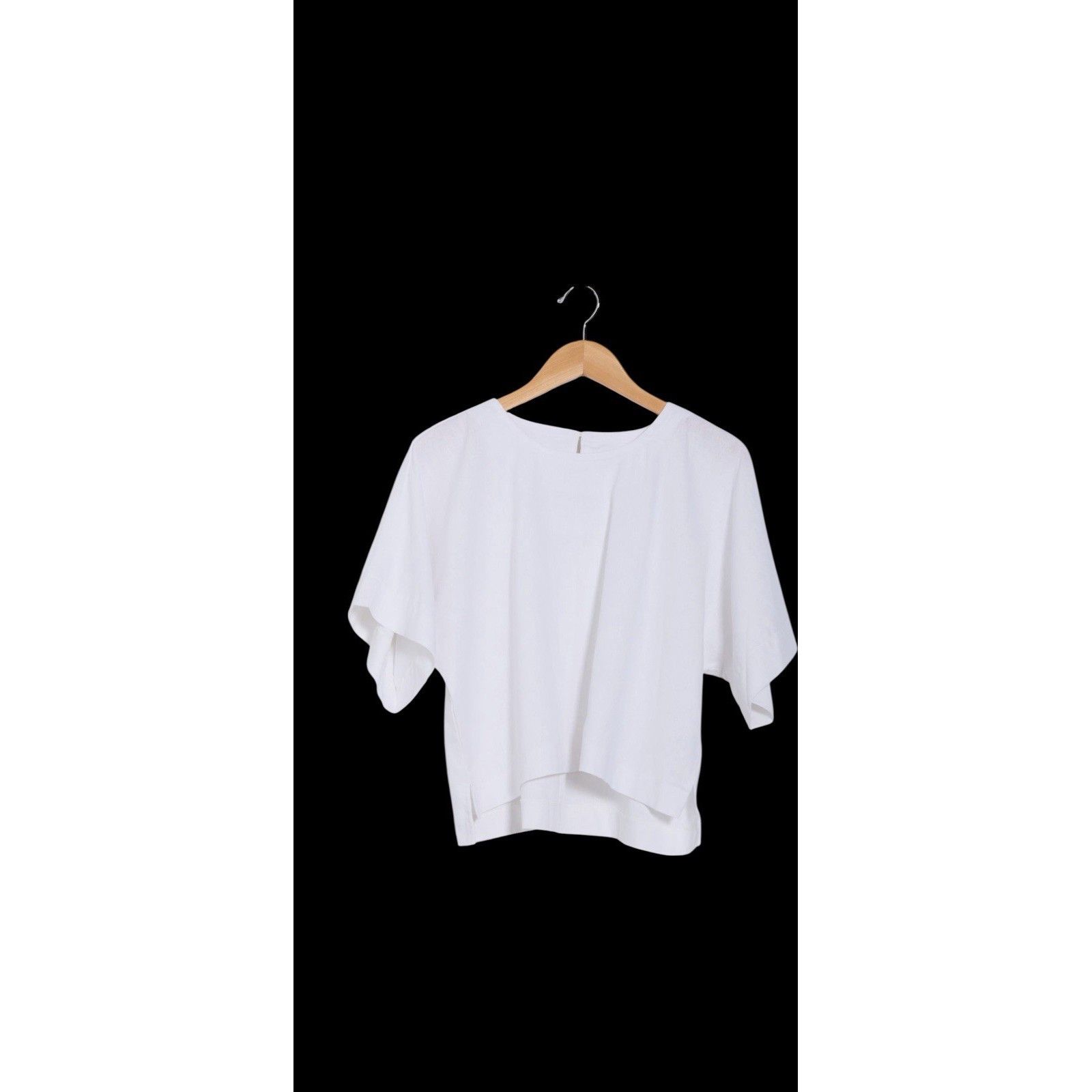 DKNY NWOT DKNY SHORT SLEEVE LINEN TOP Size S / US 4 / IT 40 - 3 Thumbnail