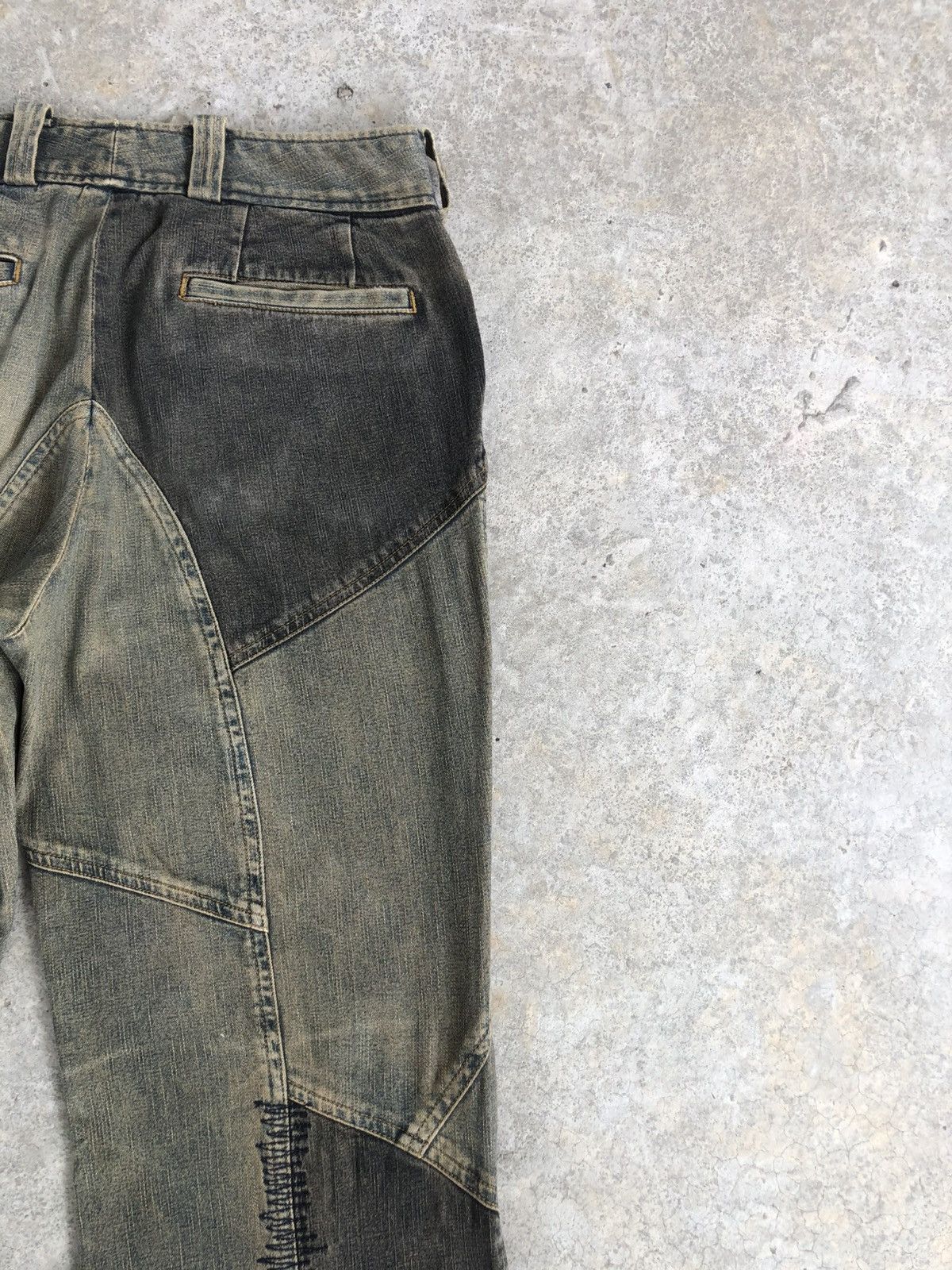 Tornado Mart Japanese Tornado Mart Flared Jeans Patchwork Distressed Size US 29 - 10 Thumbnail