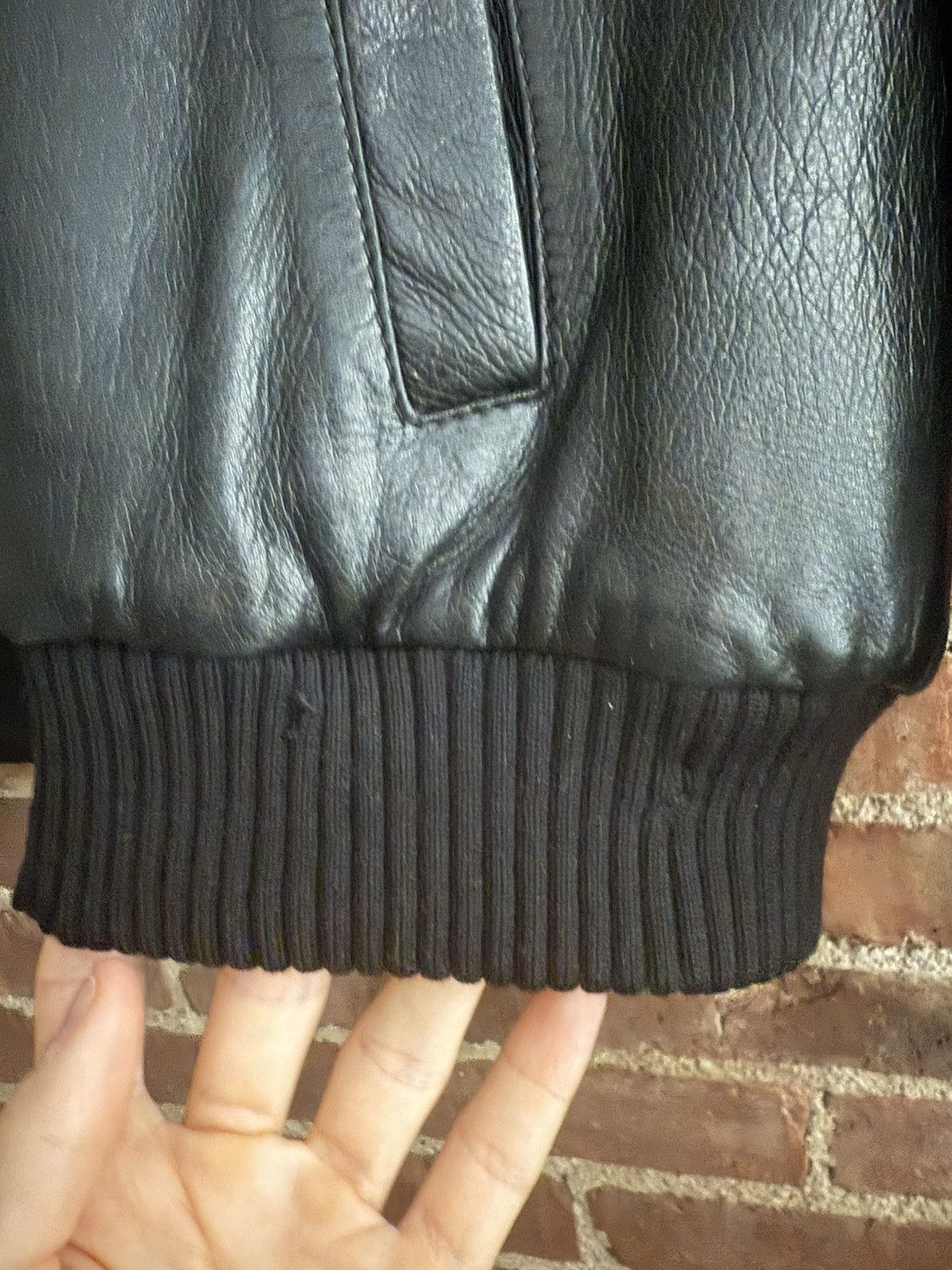 Prada Prada Vintage Leather Jacket Size 50 Size US L / EU 52-54 / 3 - 7 Thumbnail