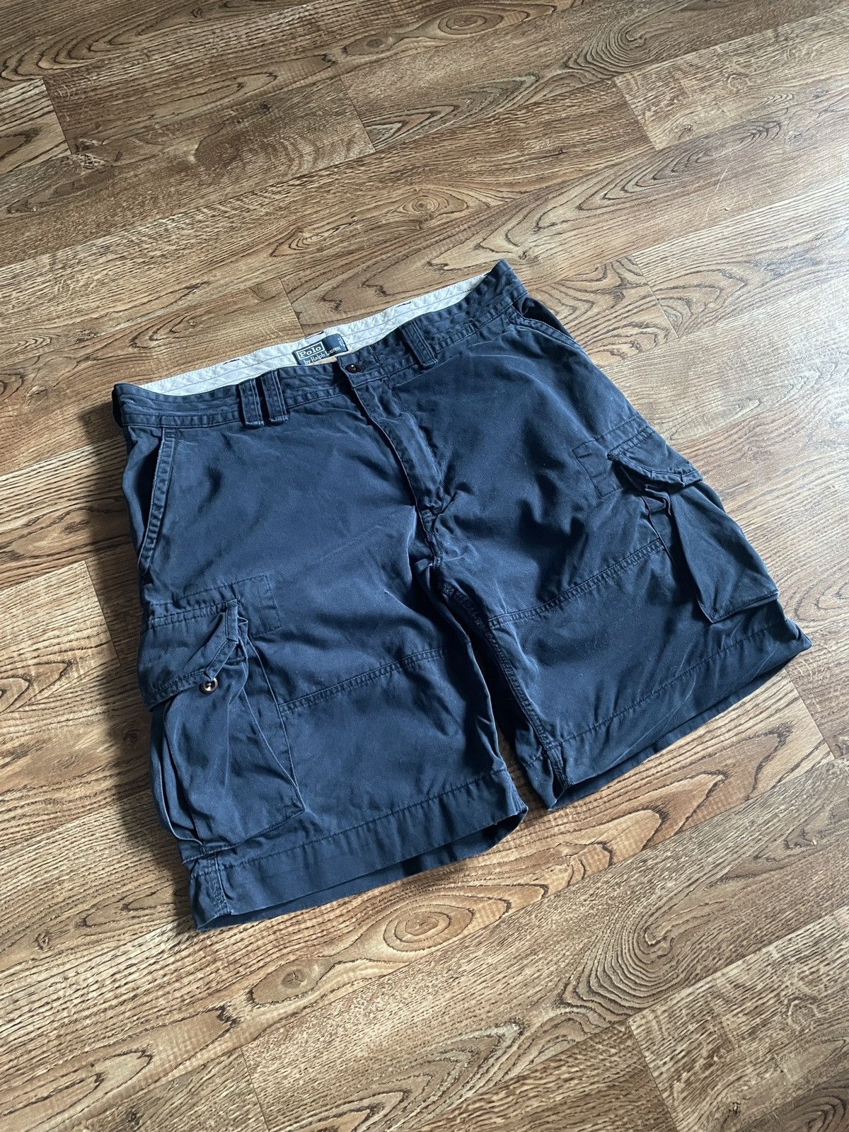 Polo Ralph Lauren × Vintage Vintage Y2K Polo Ralph Lauren Cargo Shorts Size US 38 / EU 54 - 2 Thumbnail