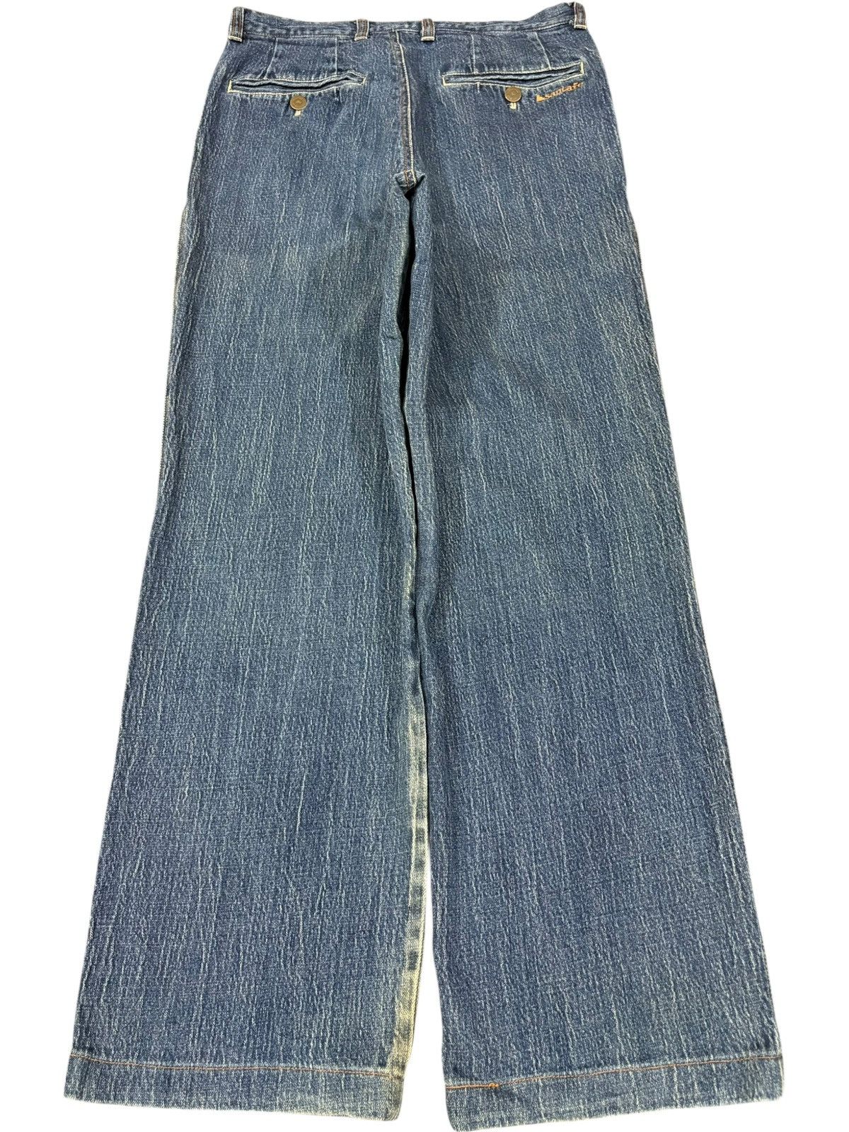 Japanese Brand Vintage Japanese Brand Blue Wash Baggy Jeans Size US 29 - 2 Thumbnail