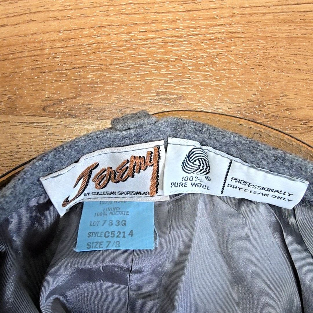 Vintage Vintage Wool Trousers Gray Womens 2 Juniors 7/8 Pants Size 26" / US 2 / IT 38 - 5 Thumbnail