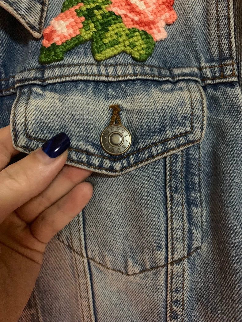 Gucci Gucci Embroidered denim jacket 2501-Nextarrow Size US XXS / EU 40 - 3 Thumbnail